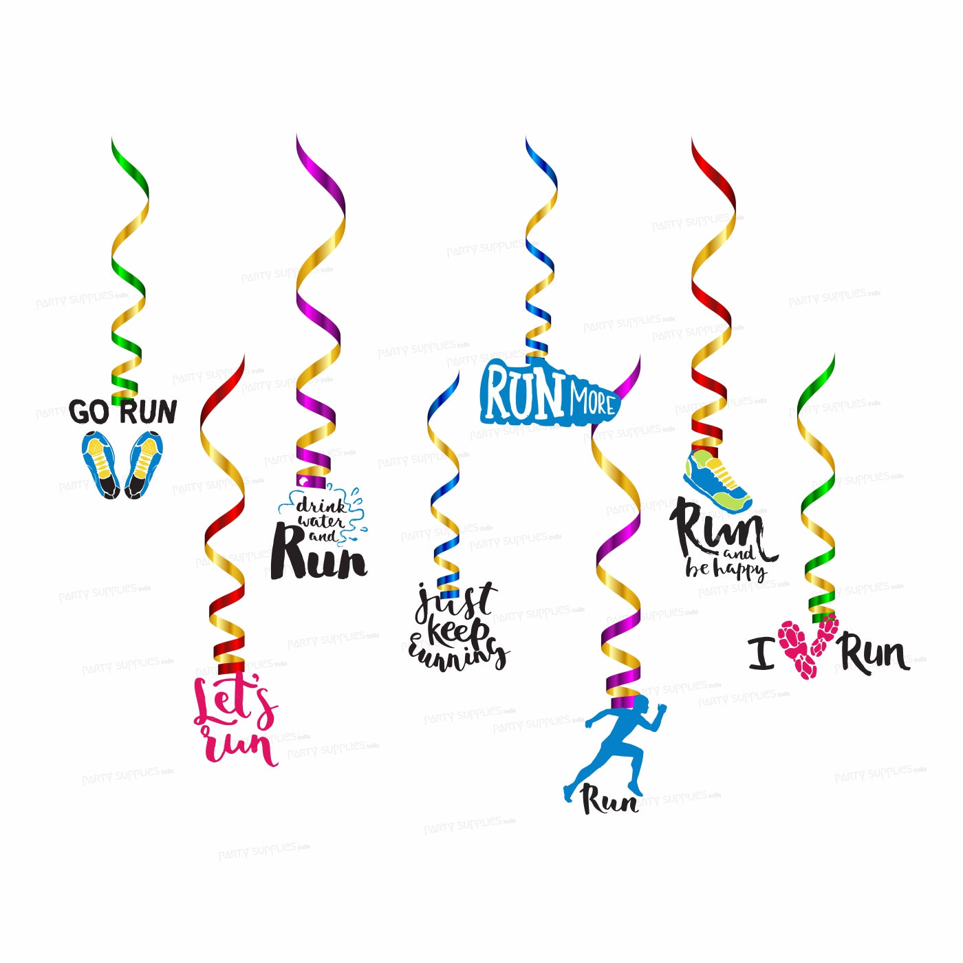 Marathon Theme Customized Swirls