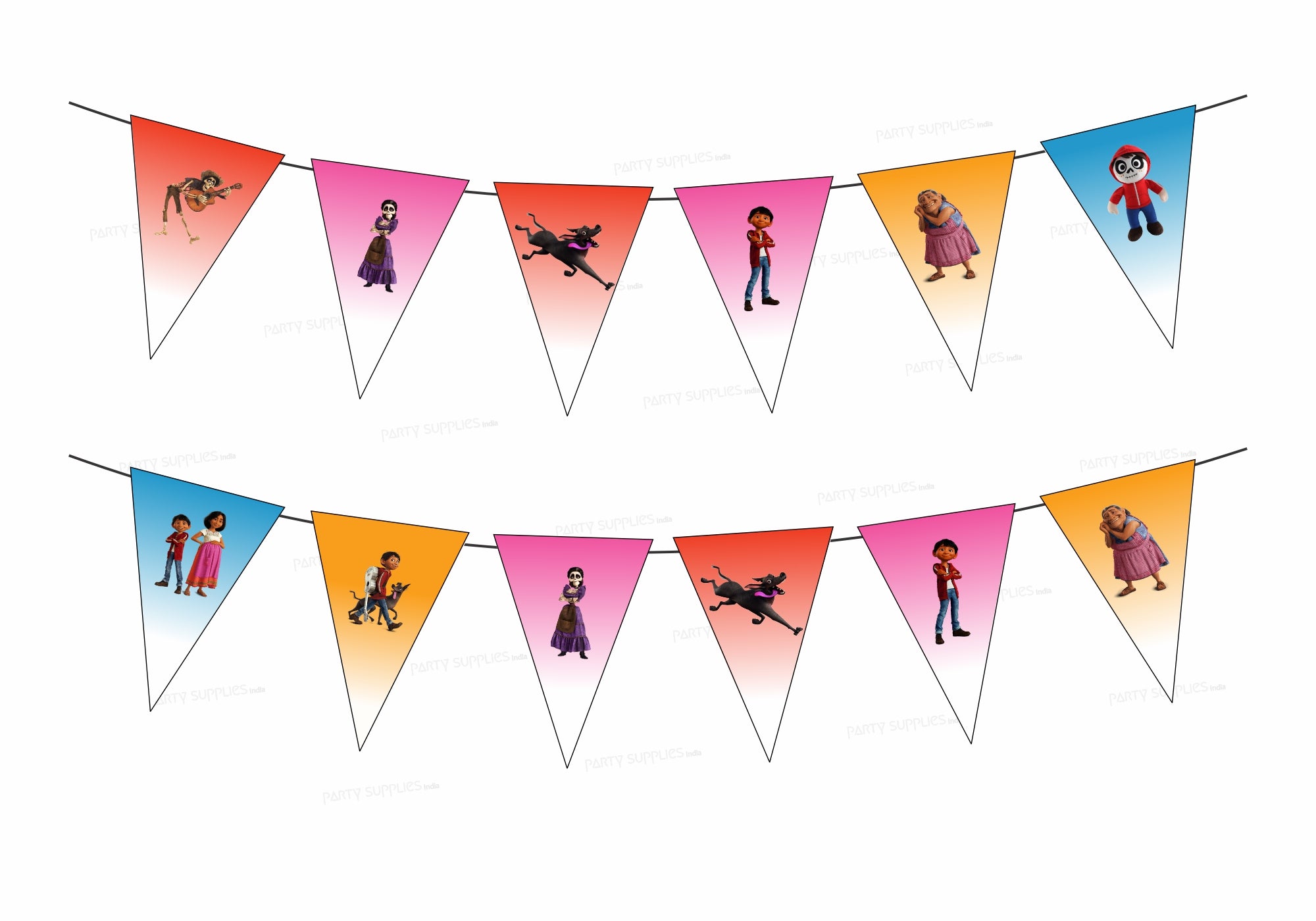 Coco Theme Flag Bunting