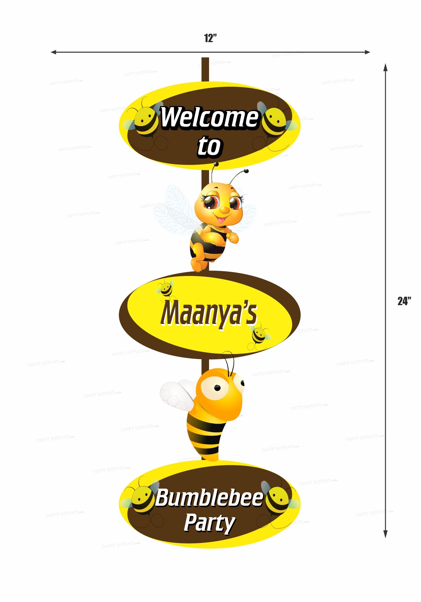 Bumble Bee Theme Door Poster