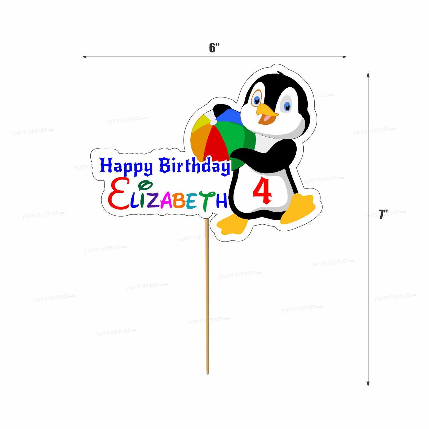 Penguin Theme Cake Topper