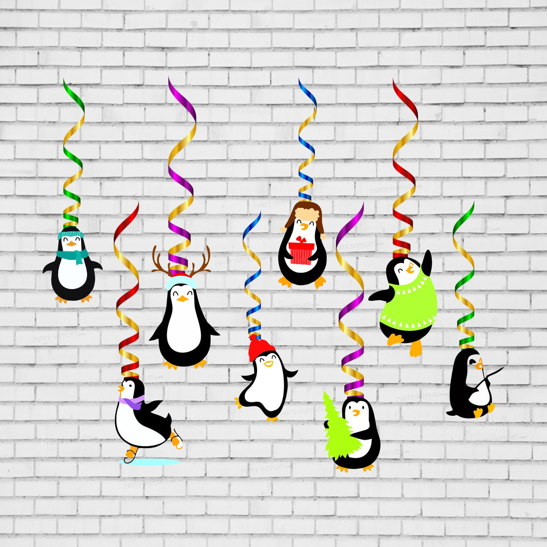 Penguin Theme Swirls