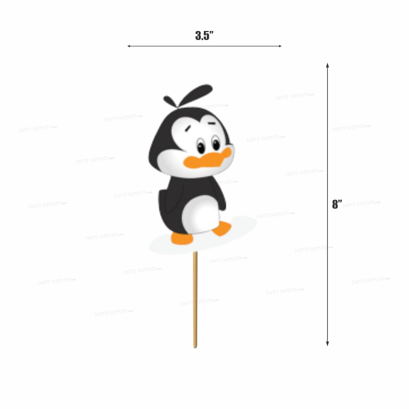 PSI Penguin Theme Cup Cake Topper