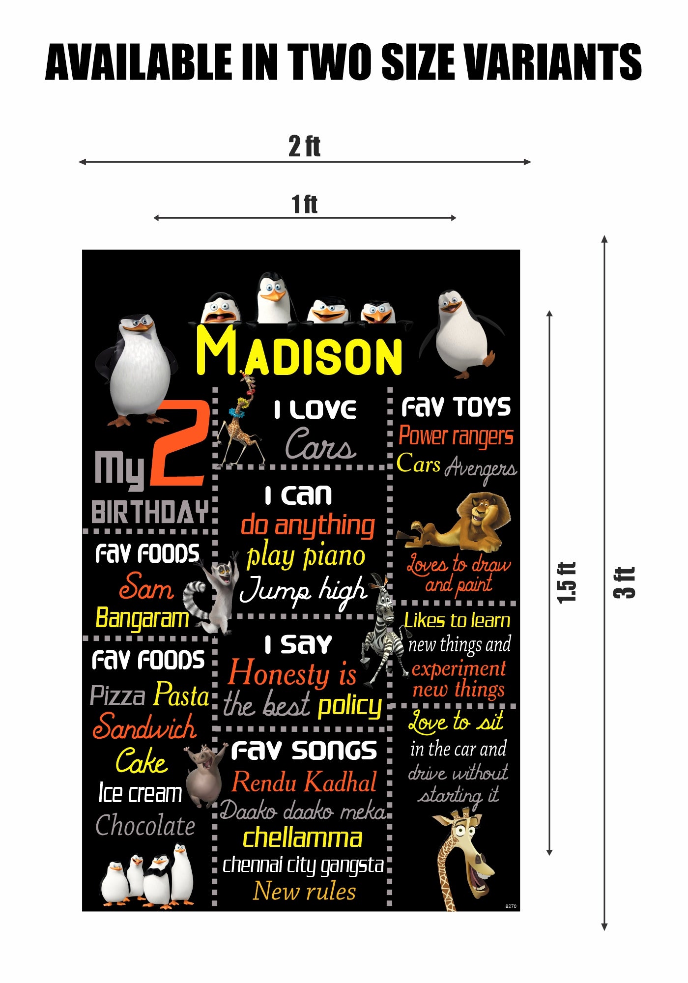 Penguin Theme Chalk Board