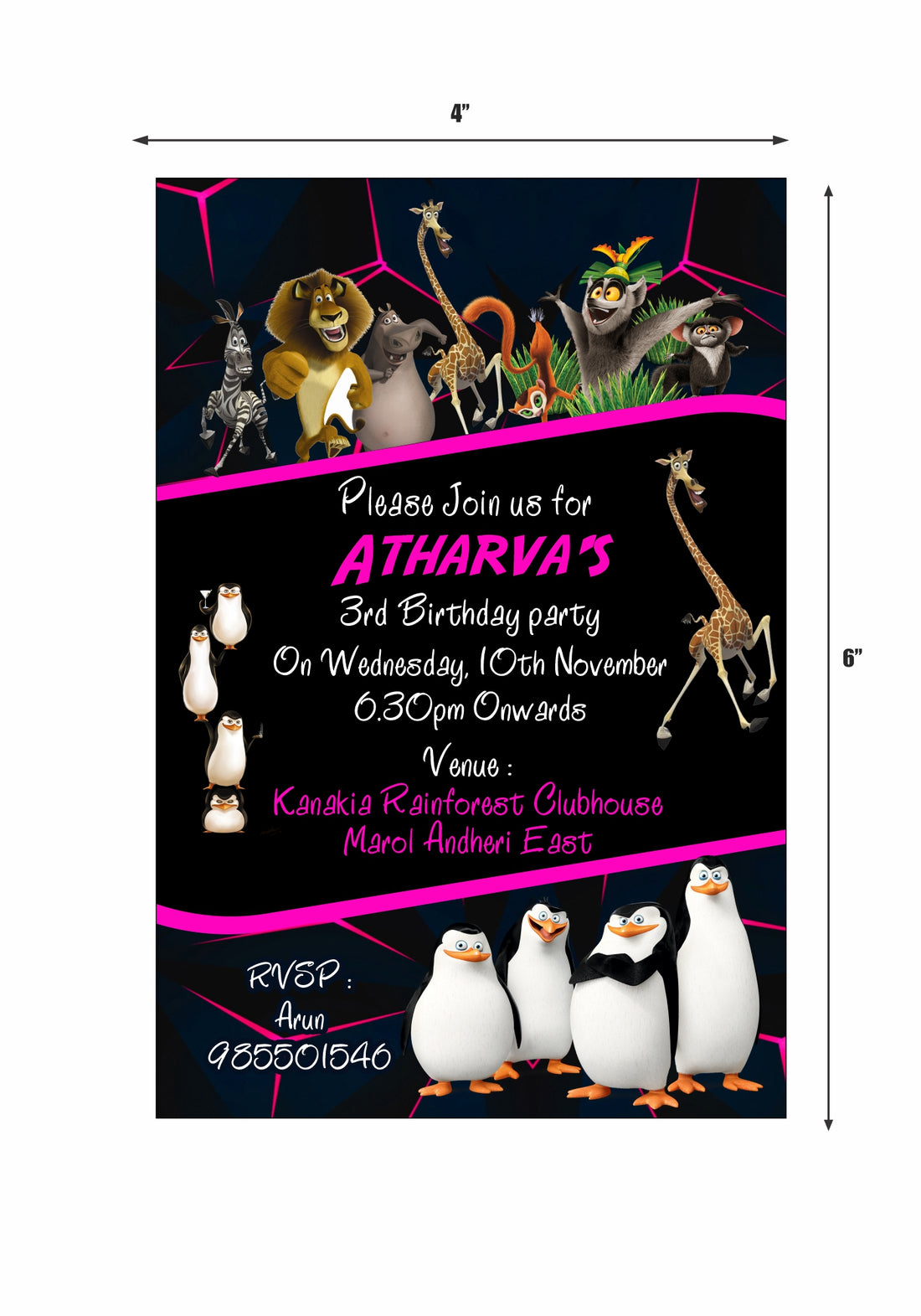 Penguin Theme Invite