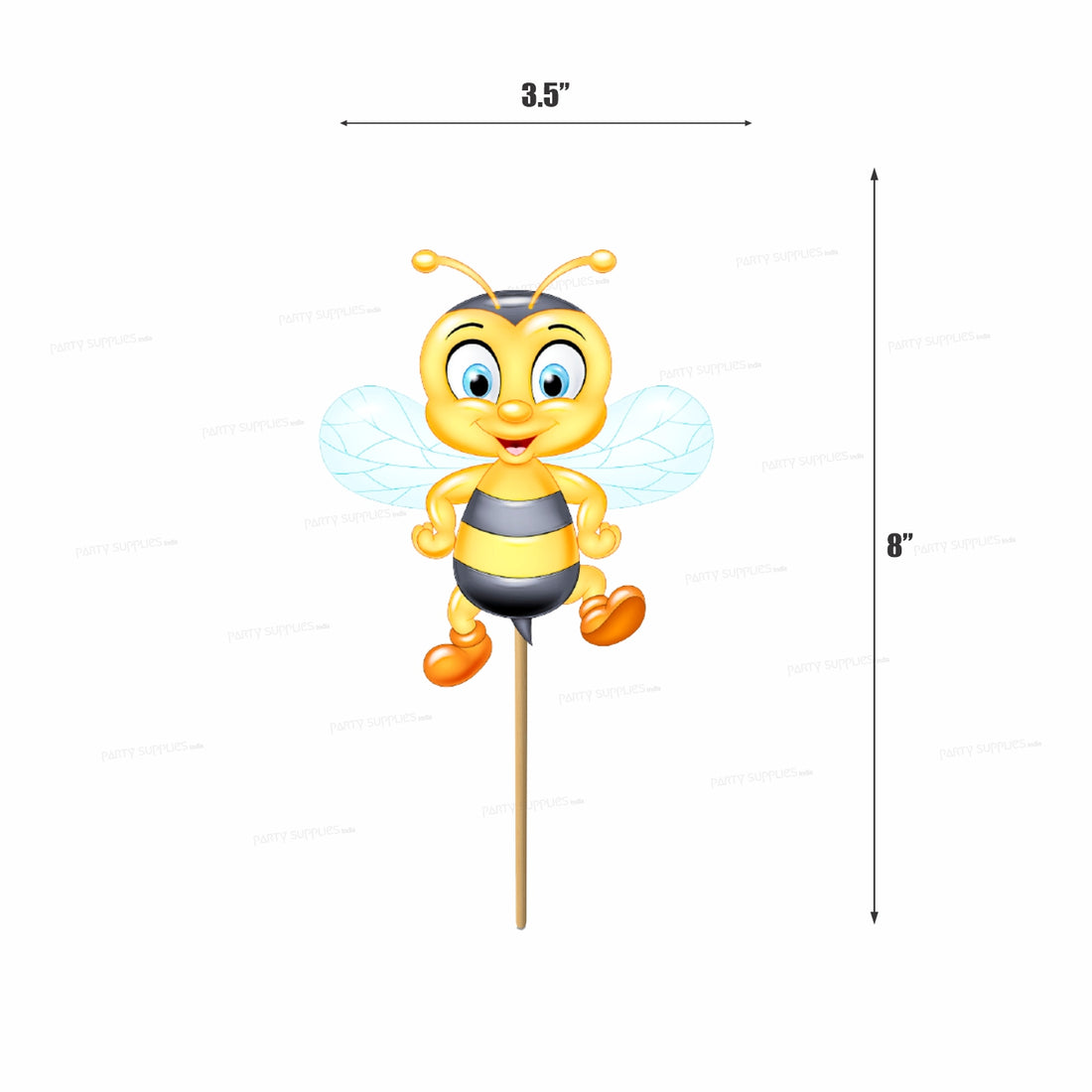 Bumble Bee Theme Cup Cake Topper