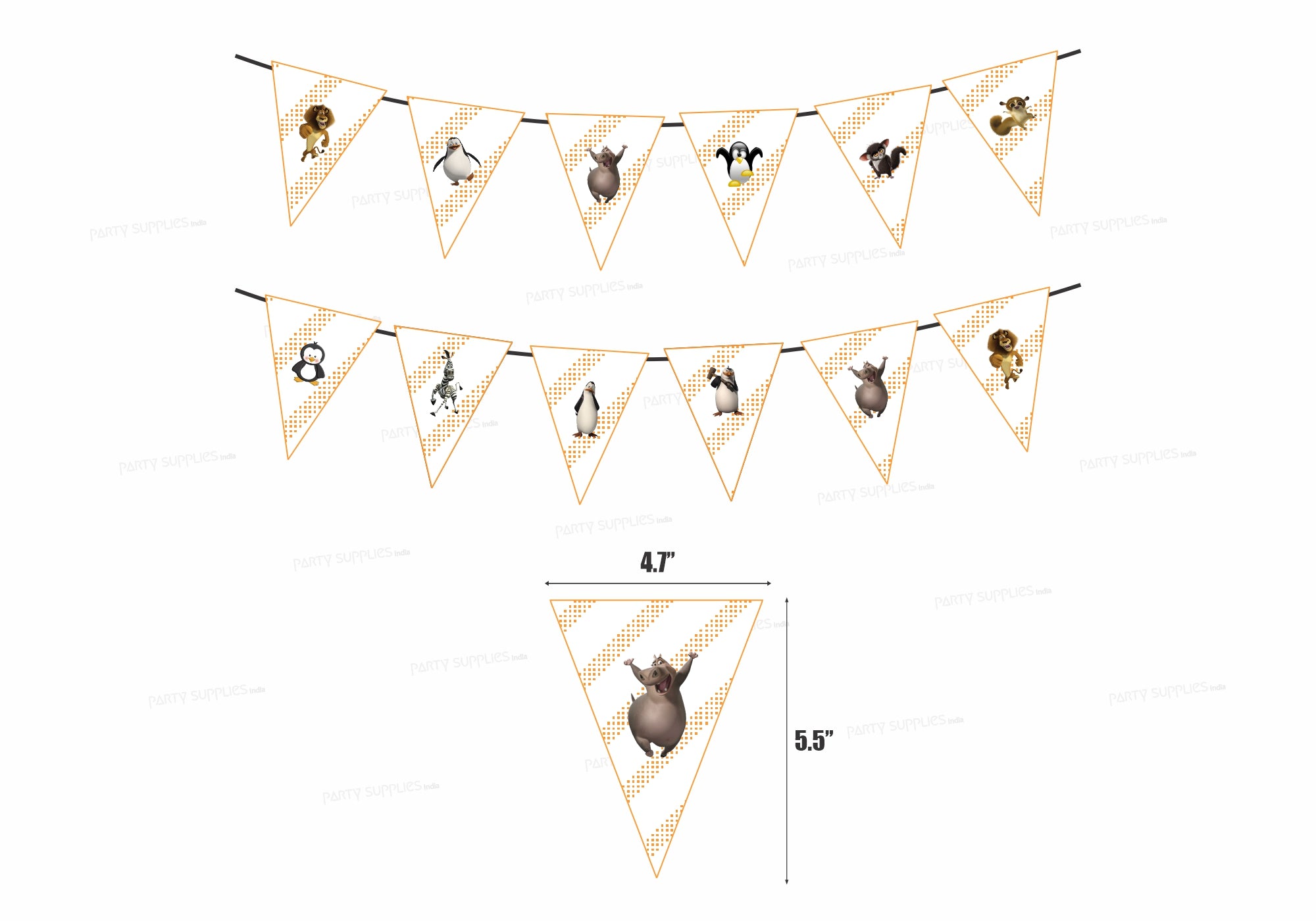Penguin Theme Flag Bunting