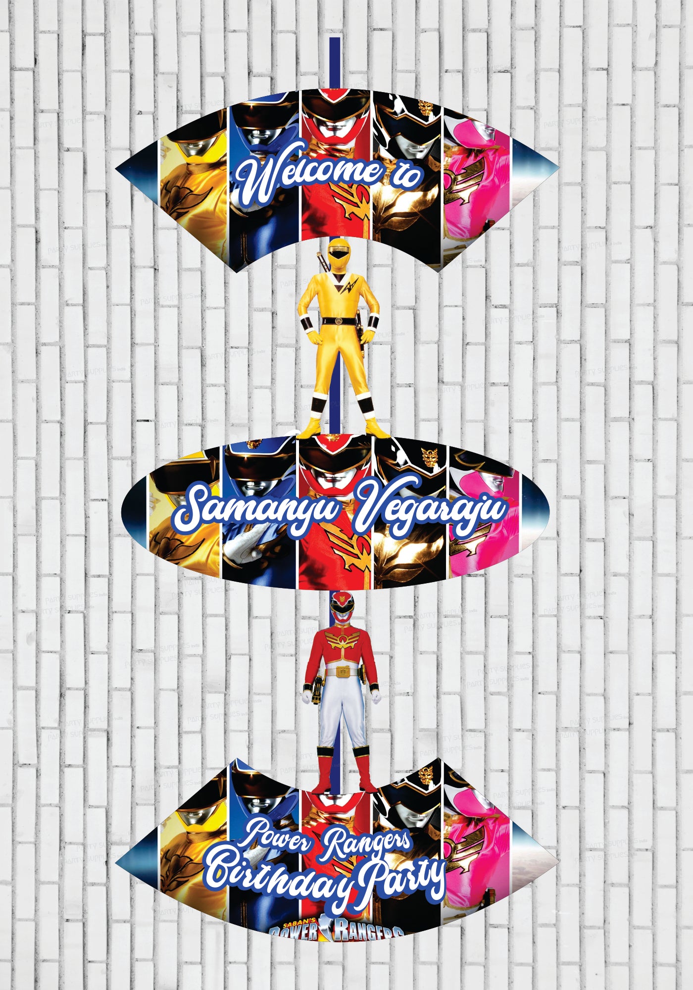 Power Rangers Theme Door Poster