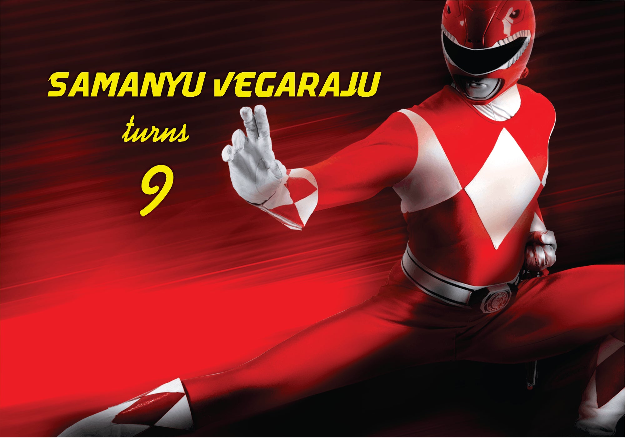 Power Rangers Theme Backdrop