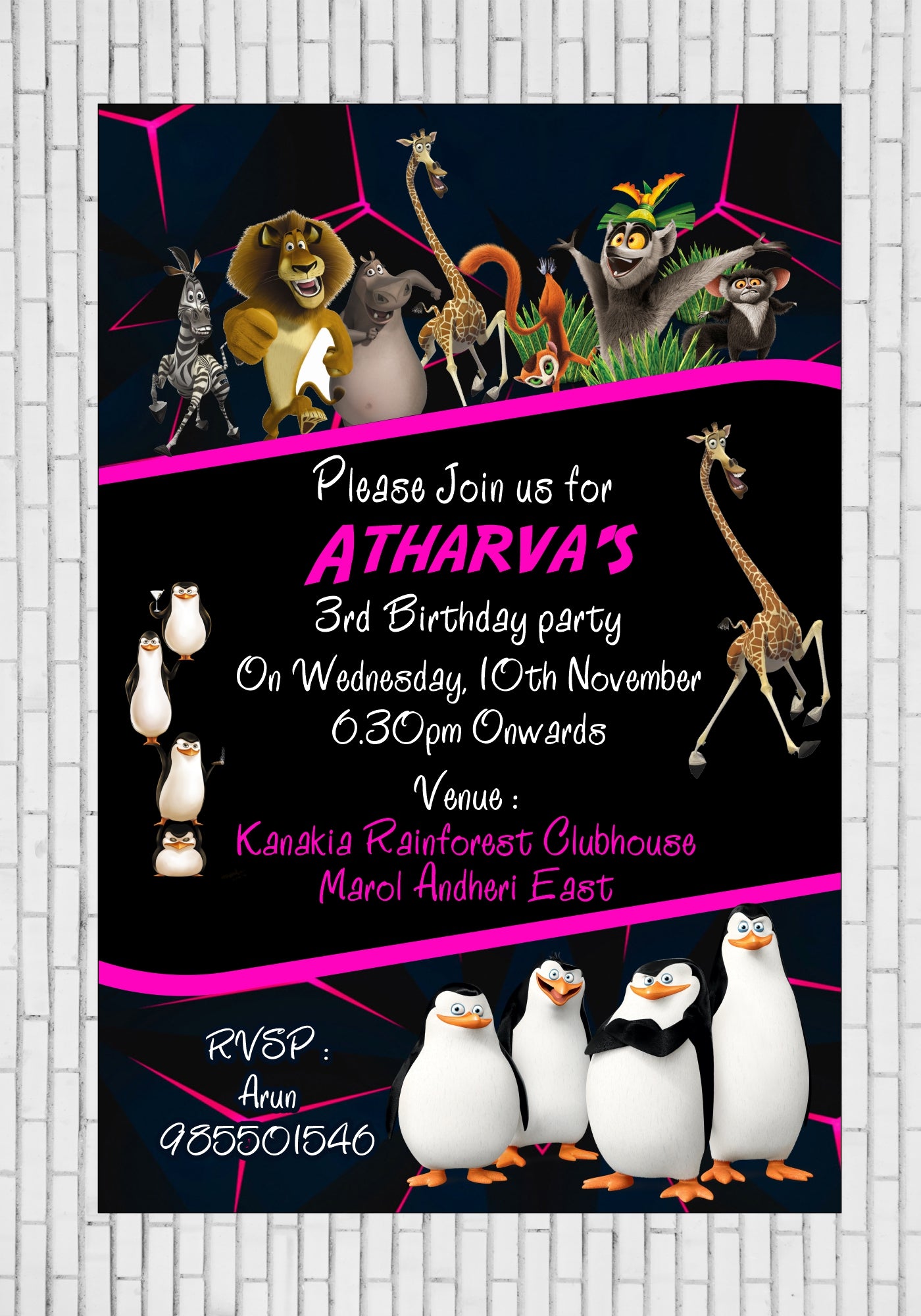 Penguin Theme Invite