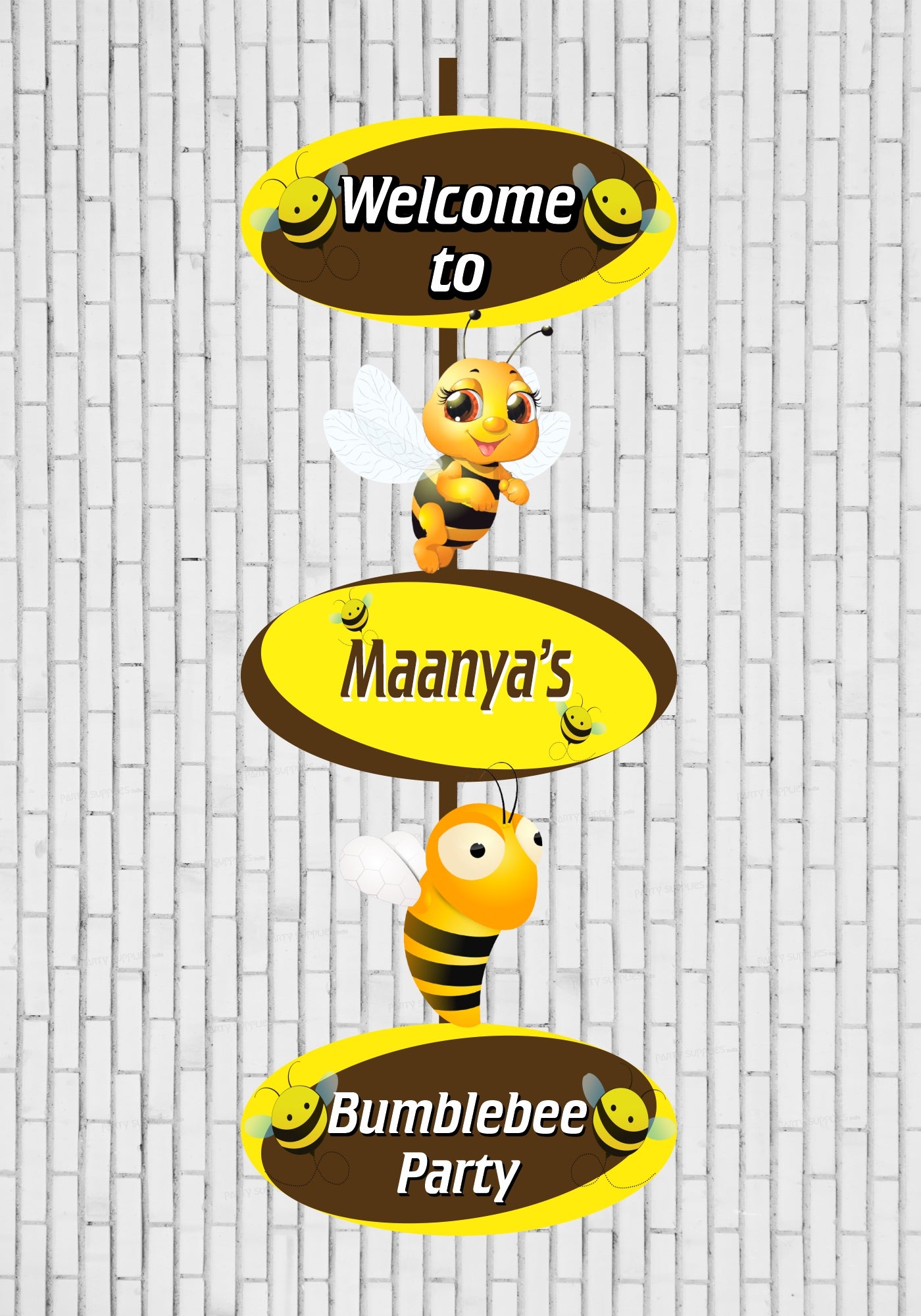 Bumble Bee Theme Door Poster