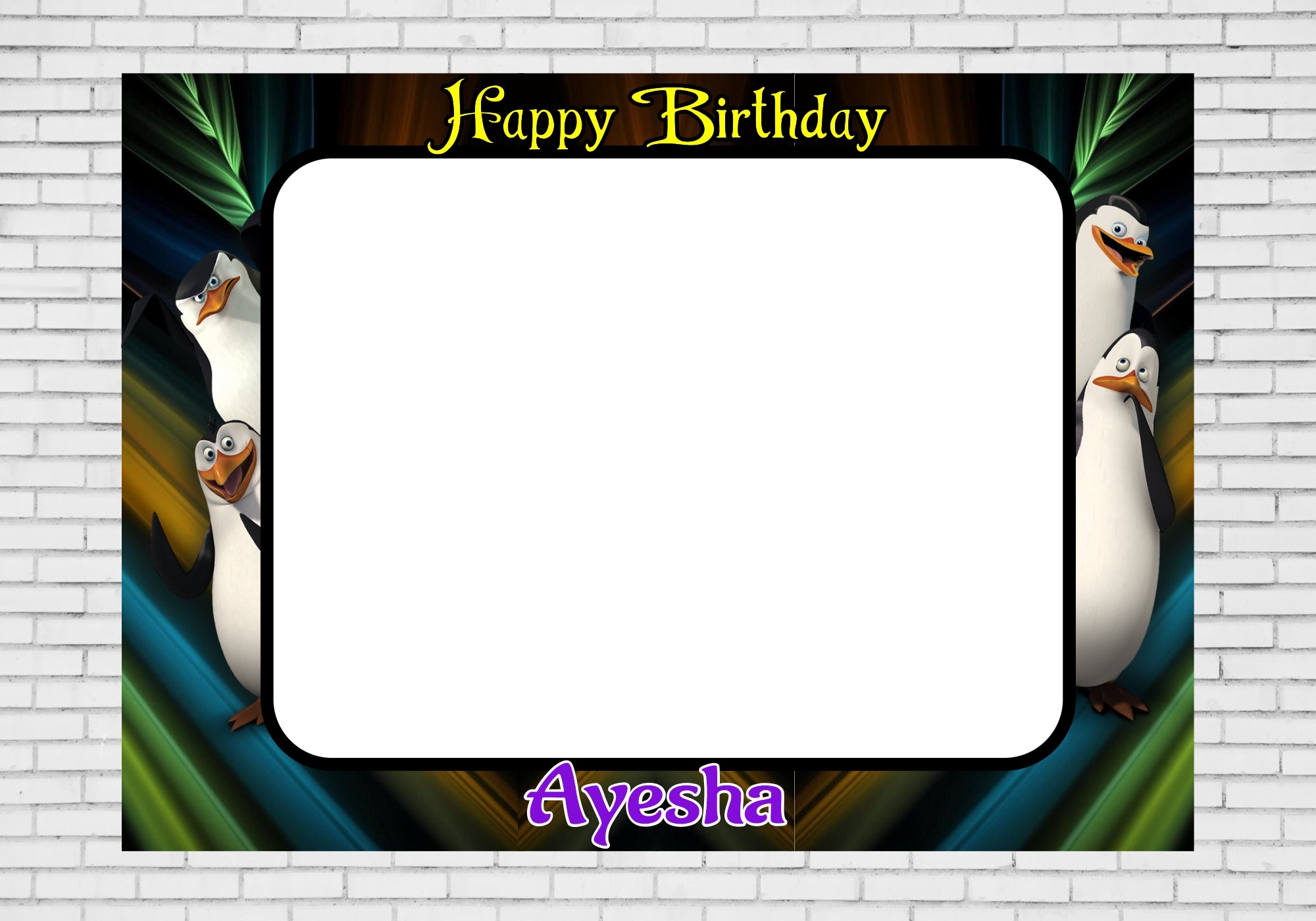 Penguin Theme Customized PhotoBooth