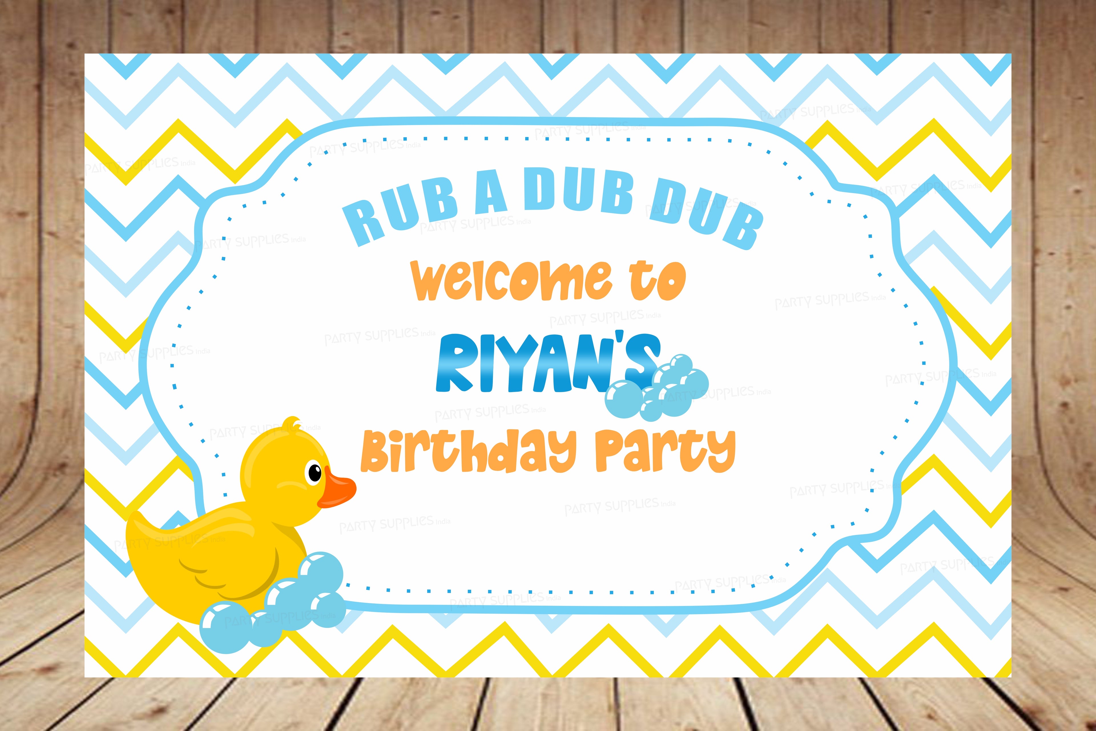 Duck Theme Boy Personalized Welcome Board
