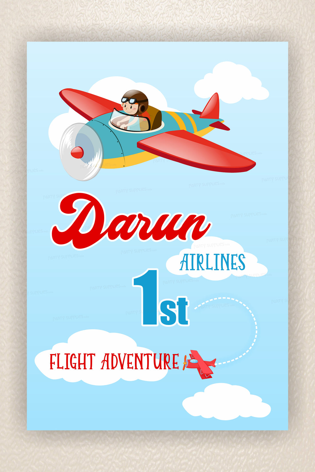 Aeroplane Theme Welcome Board