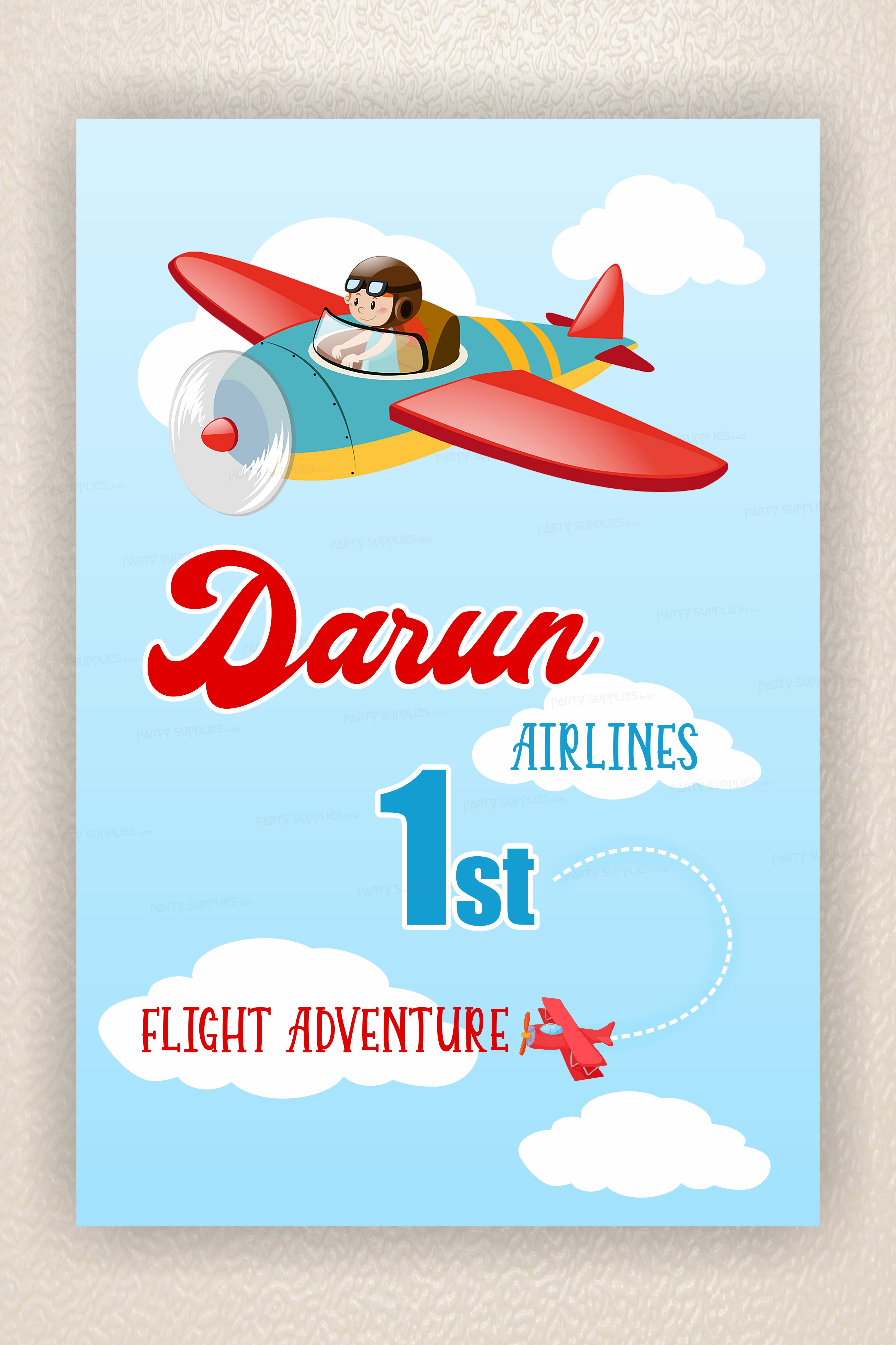 Aeroplane Theme Welcome Board