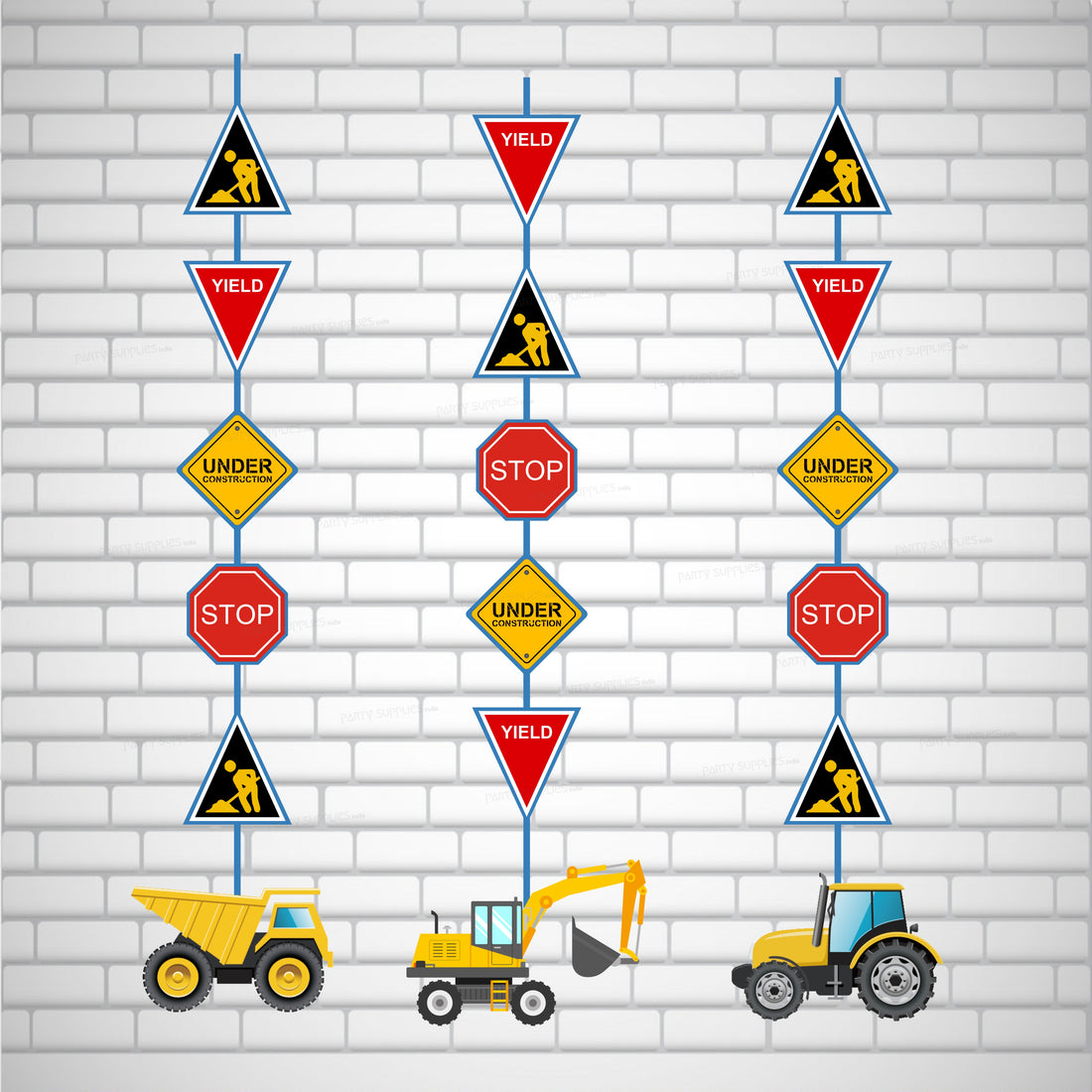 Construction Theme Dangler