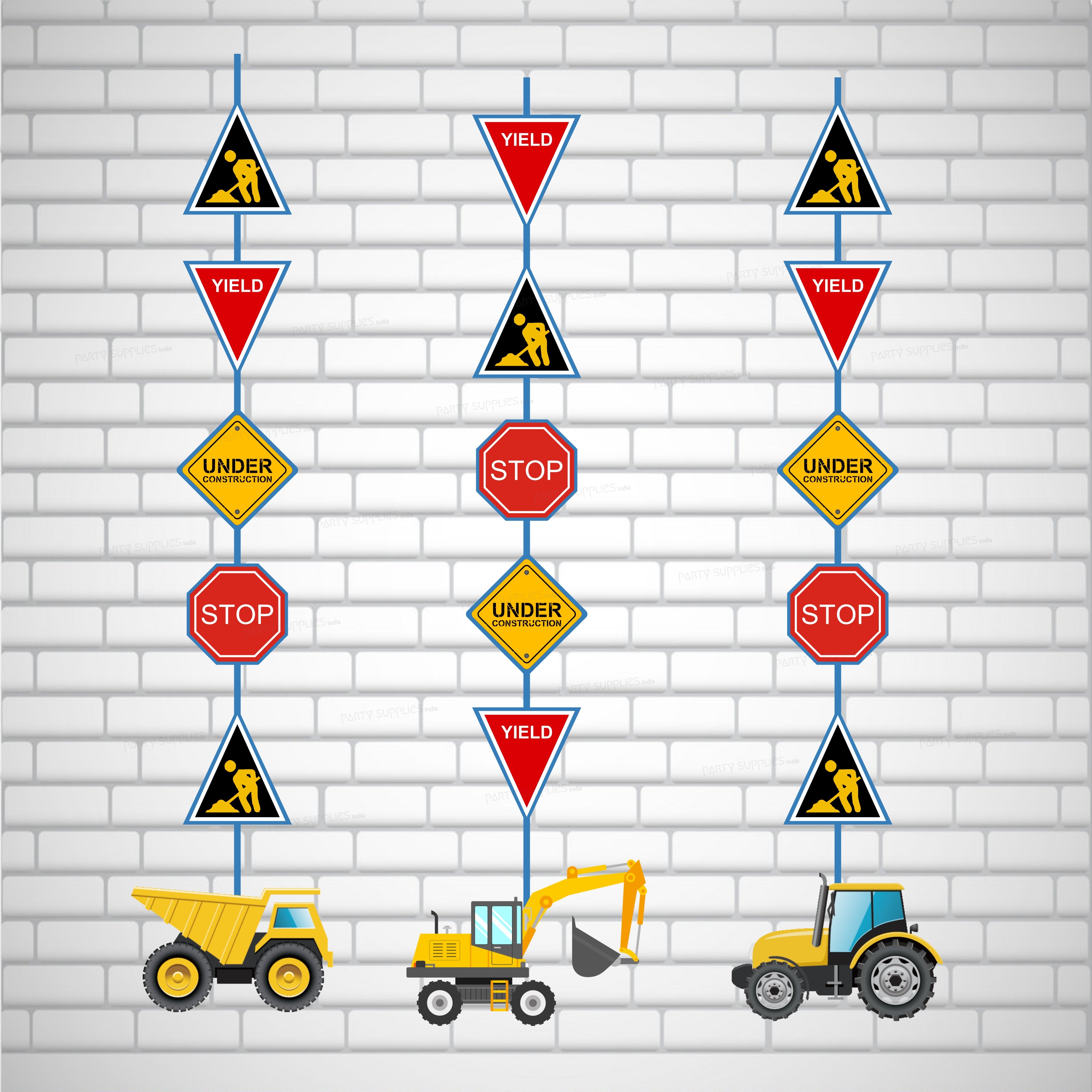 Construction Theme Dangler