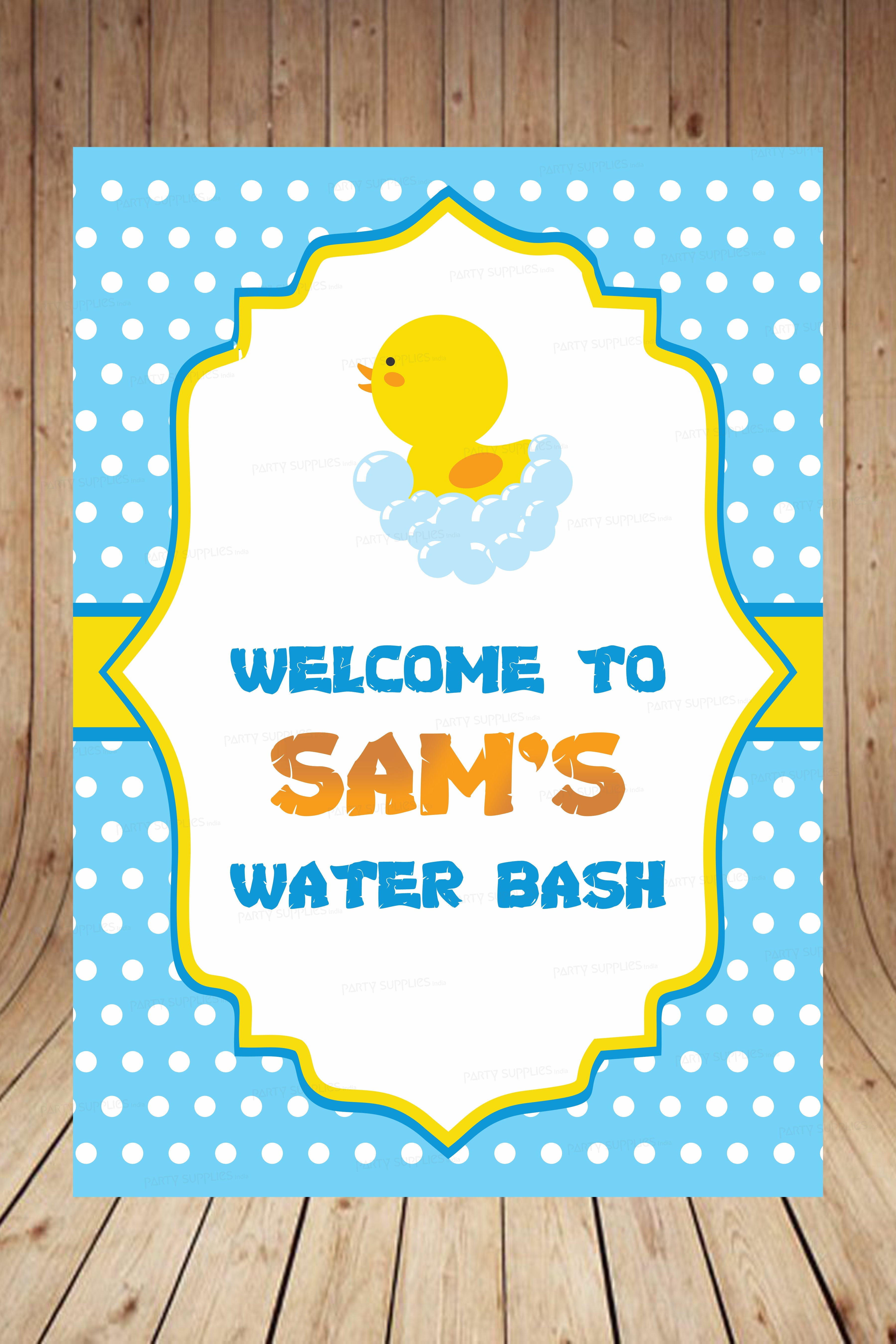 Duck Theme Boy Welcome Board