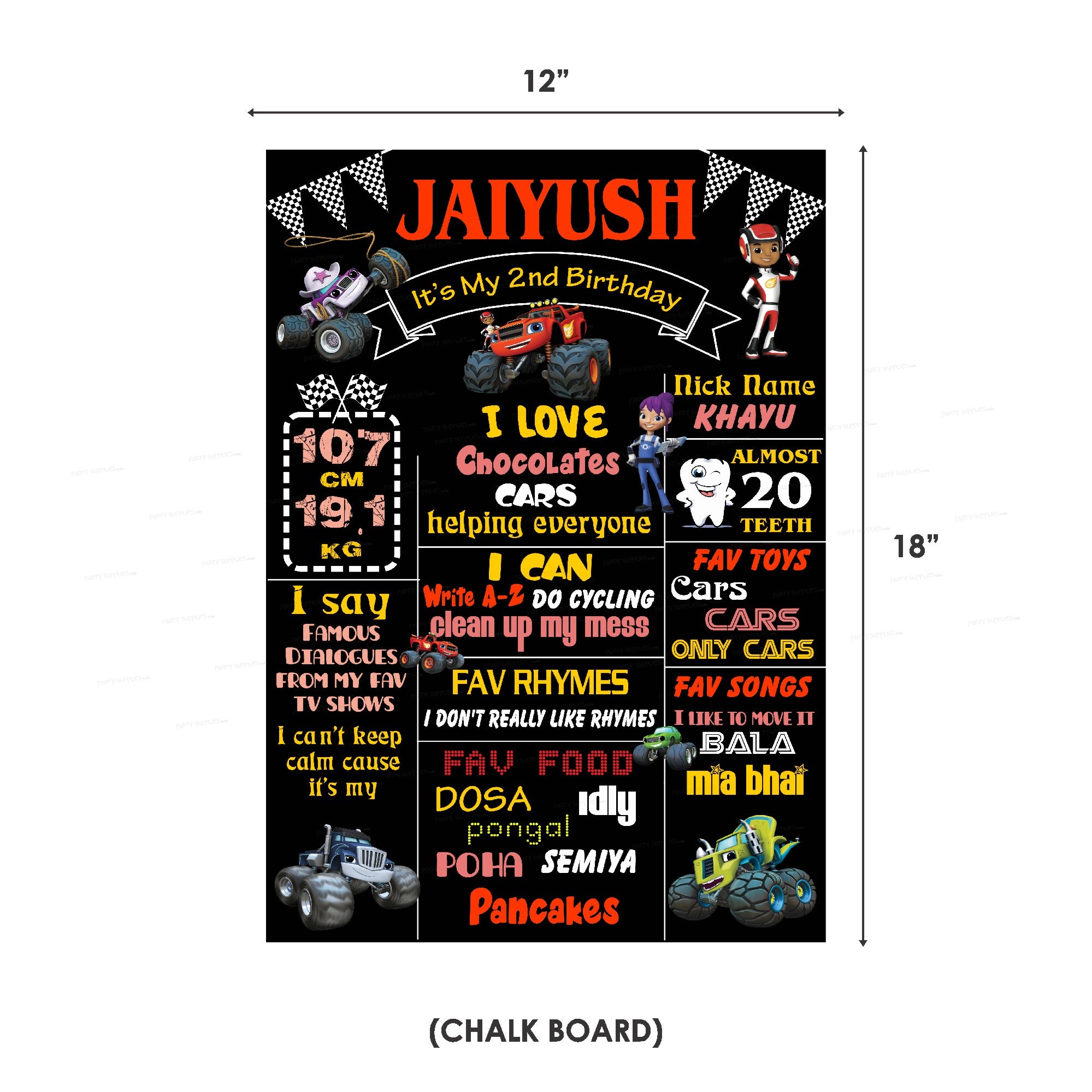 Blaze and the Monster Machines Theme Classic Kit - image 4 of 14 | Party Supplies India
