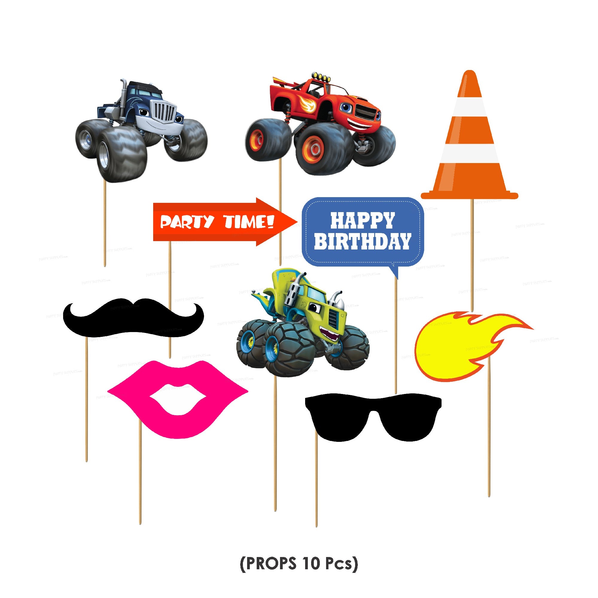 Blaze and the Monster Machines Theme Classic Kit - image 13 of 14 | Party Supplies India