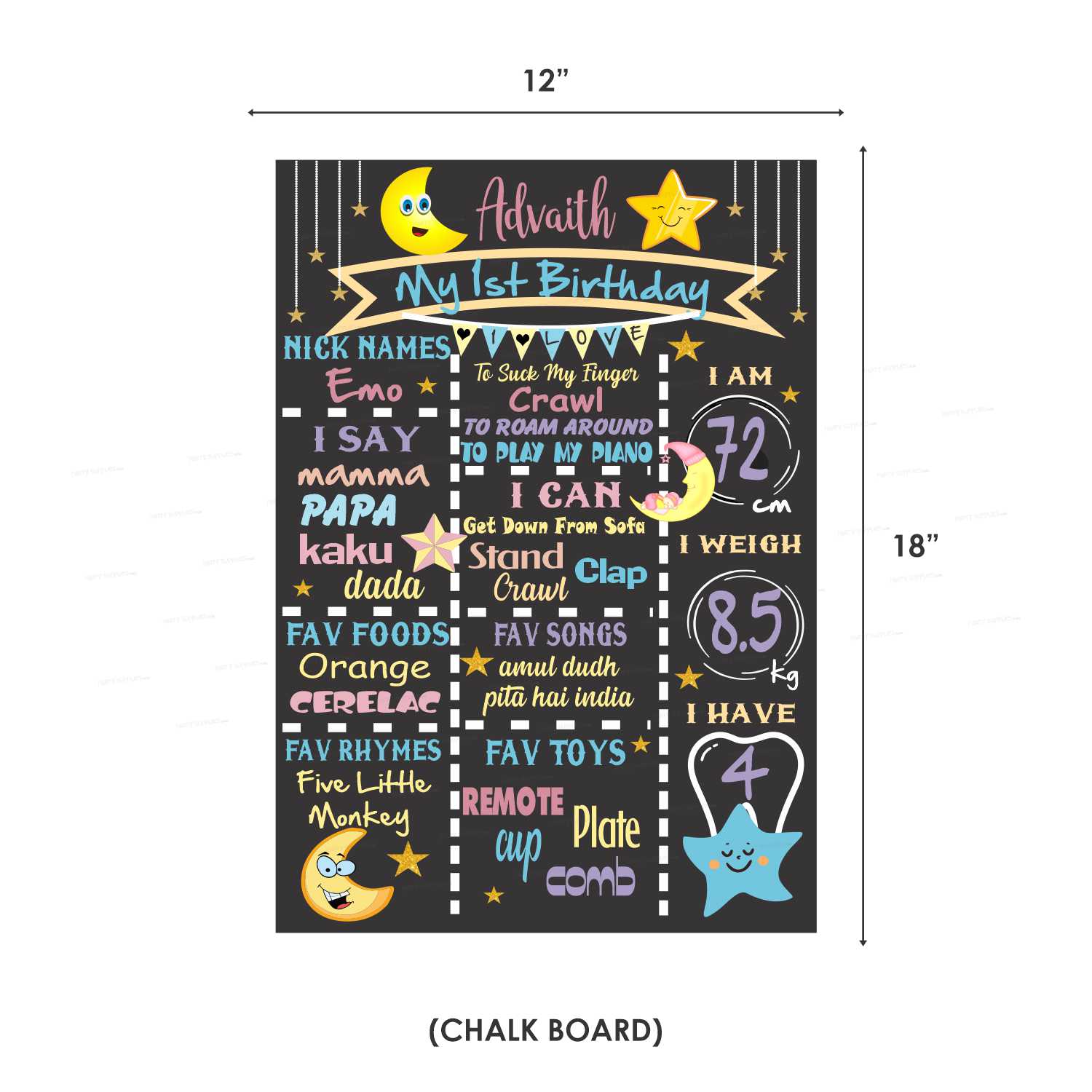 TWINKLE TWINKLE LITTLE STAR GIRL THEME PREMIUM KIT