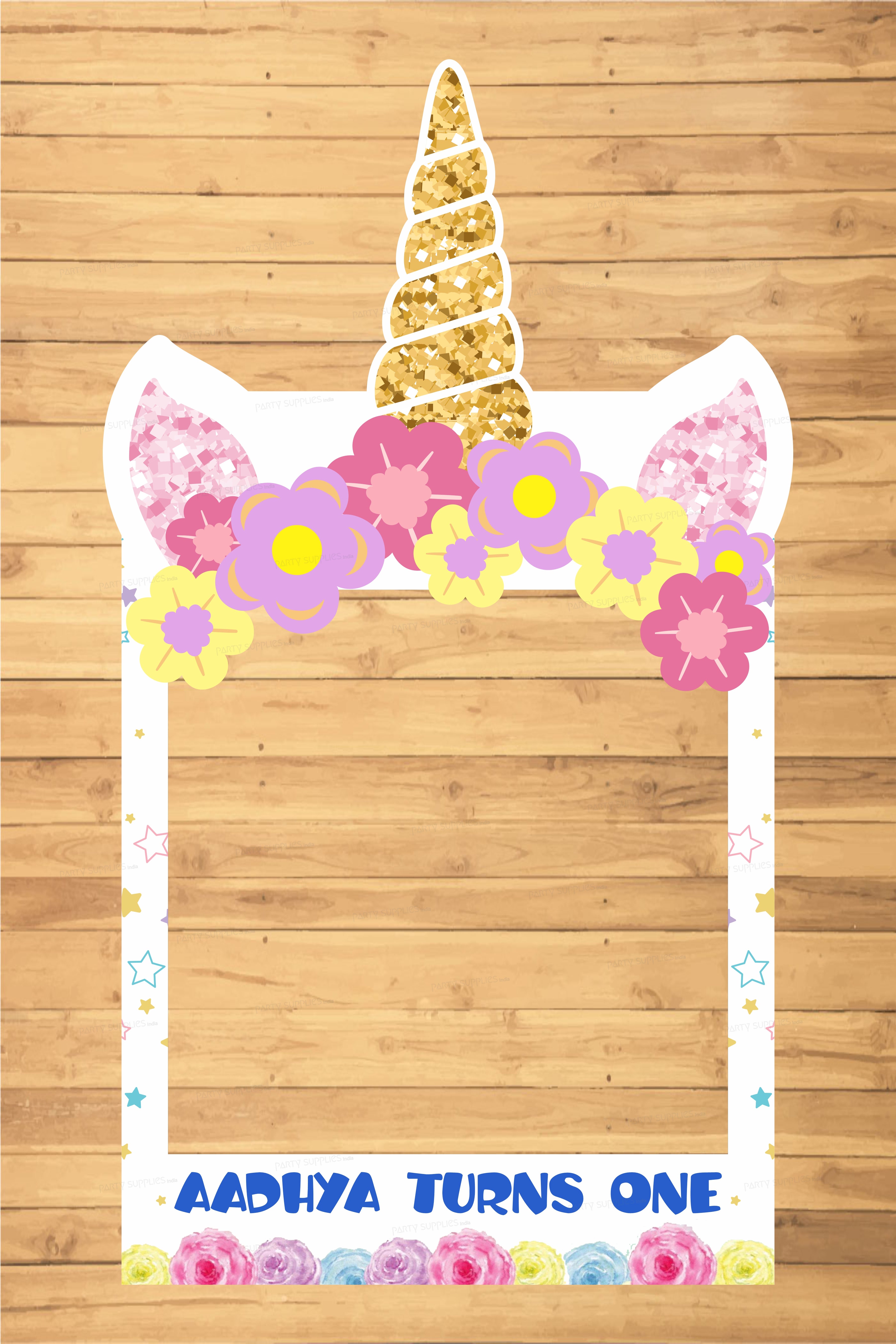 Unicorn Theme Personalized Photobooth