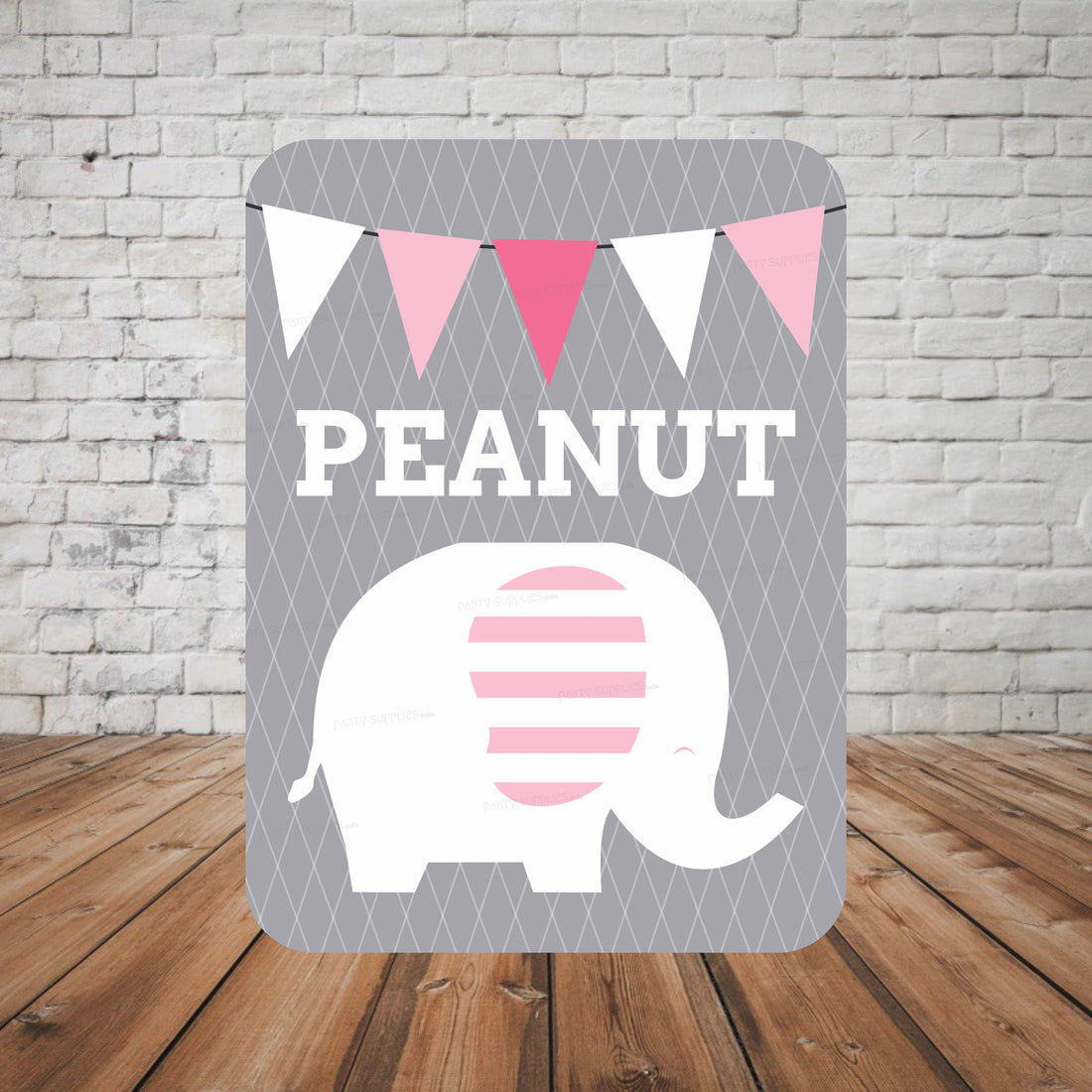Pink Elephant Theme Cutout PNE-02