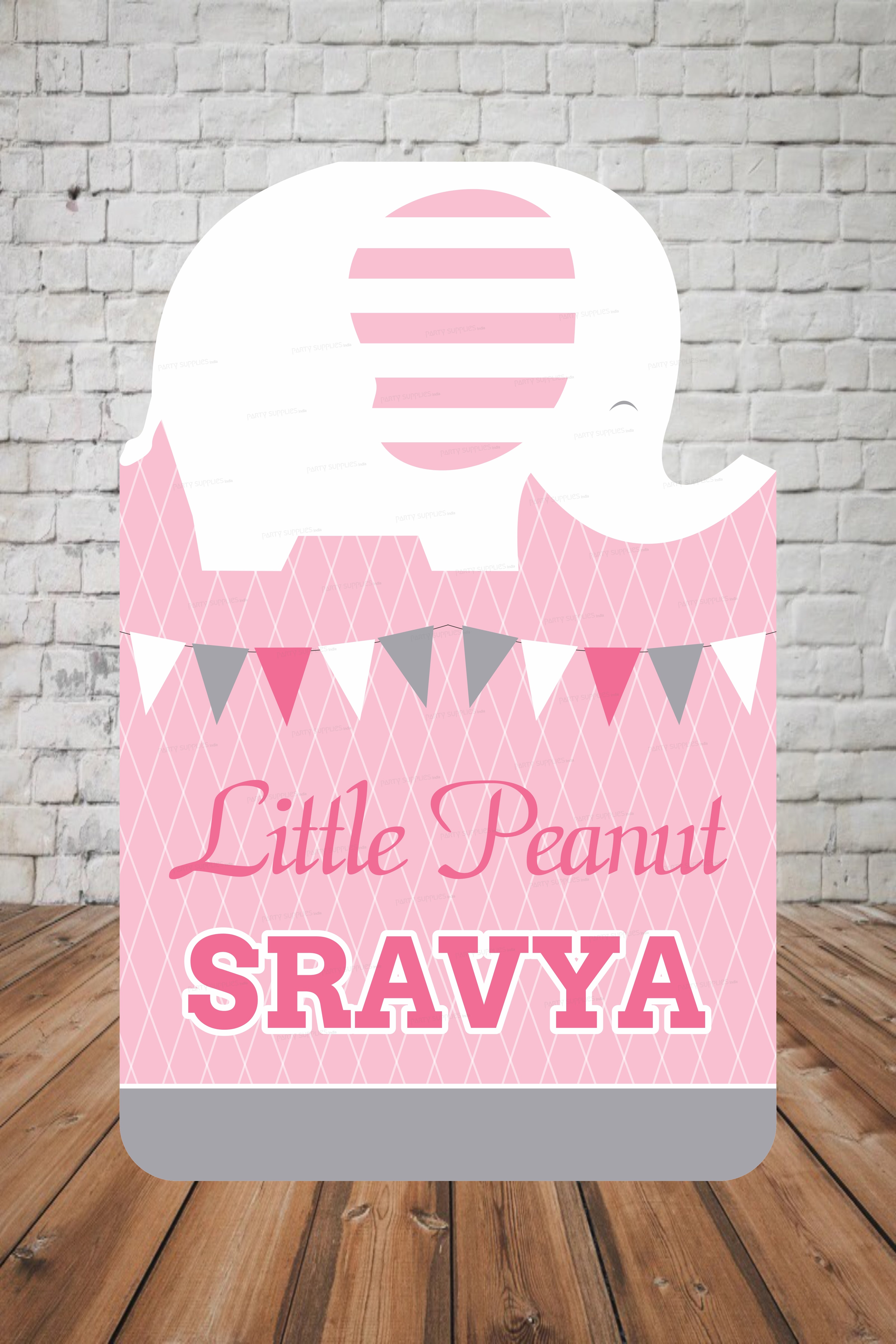 Pink Elephant Theme Welcome Board