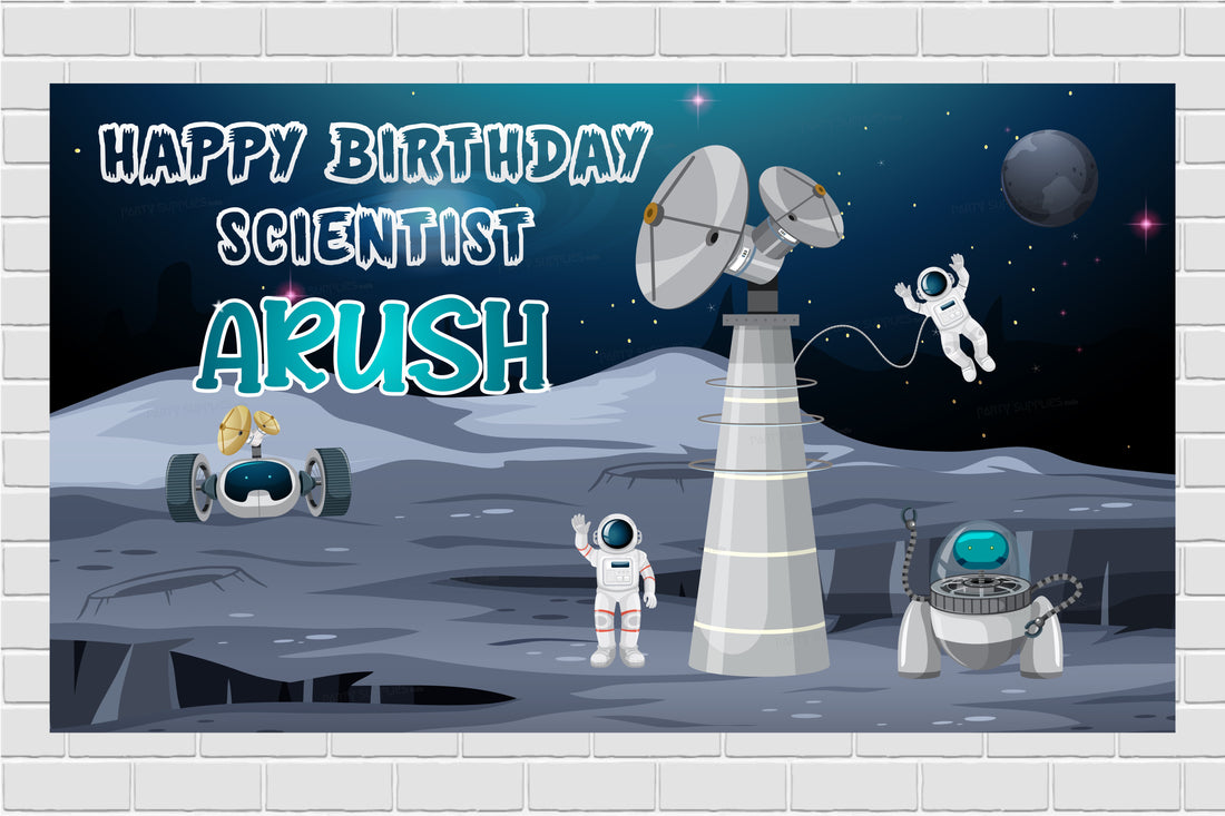 Space Theme Customized Backdrop