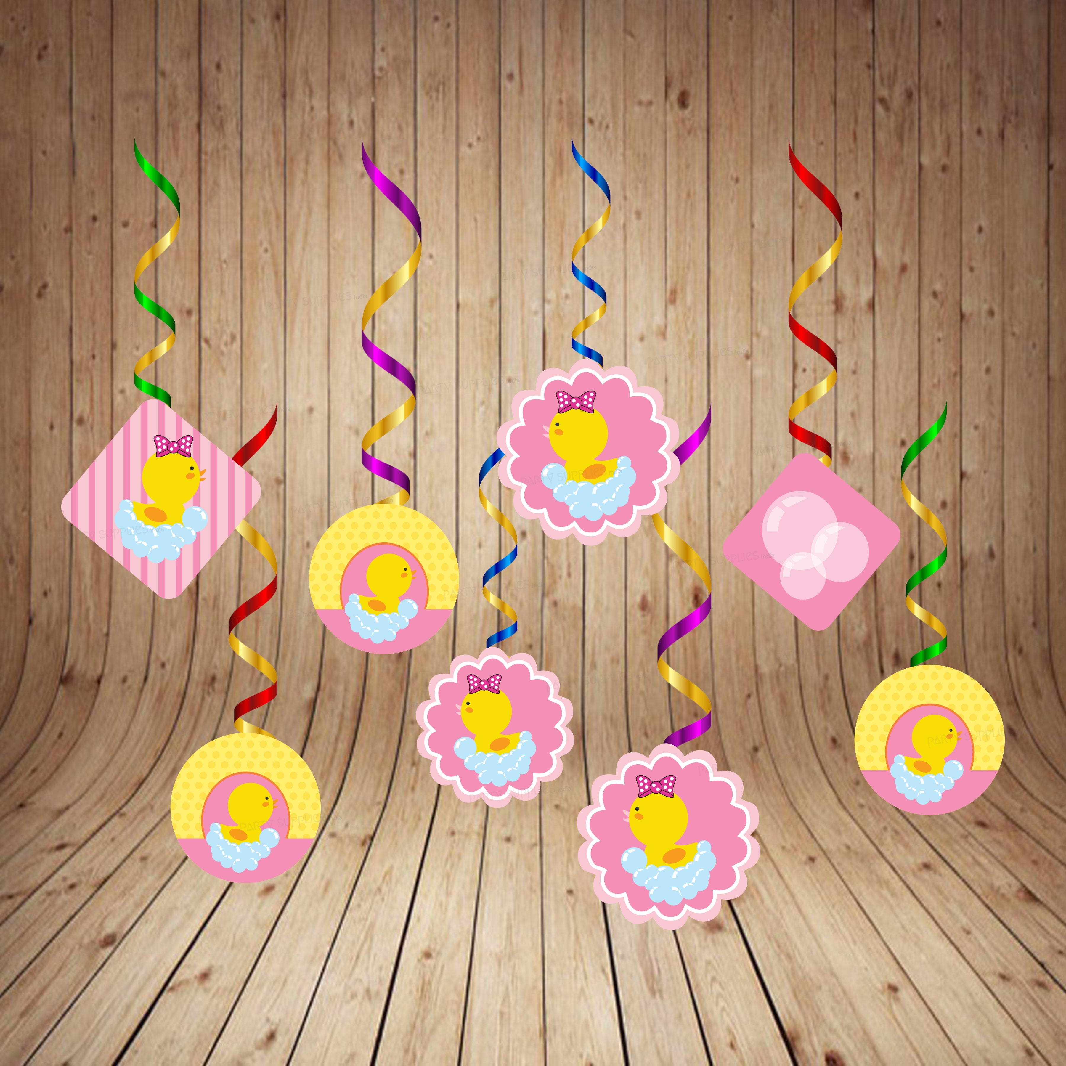 Duck Theme Girl Customized Swirls