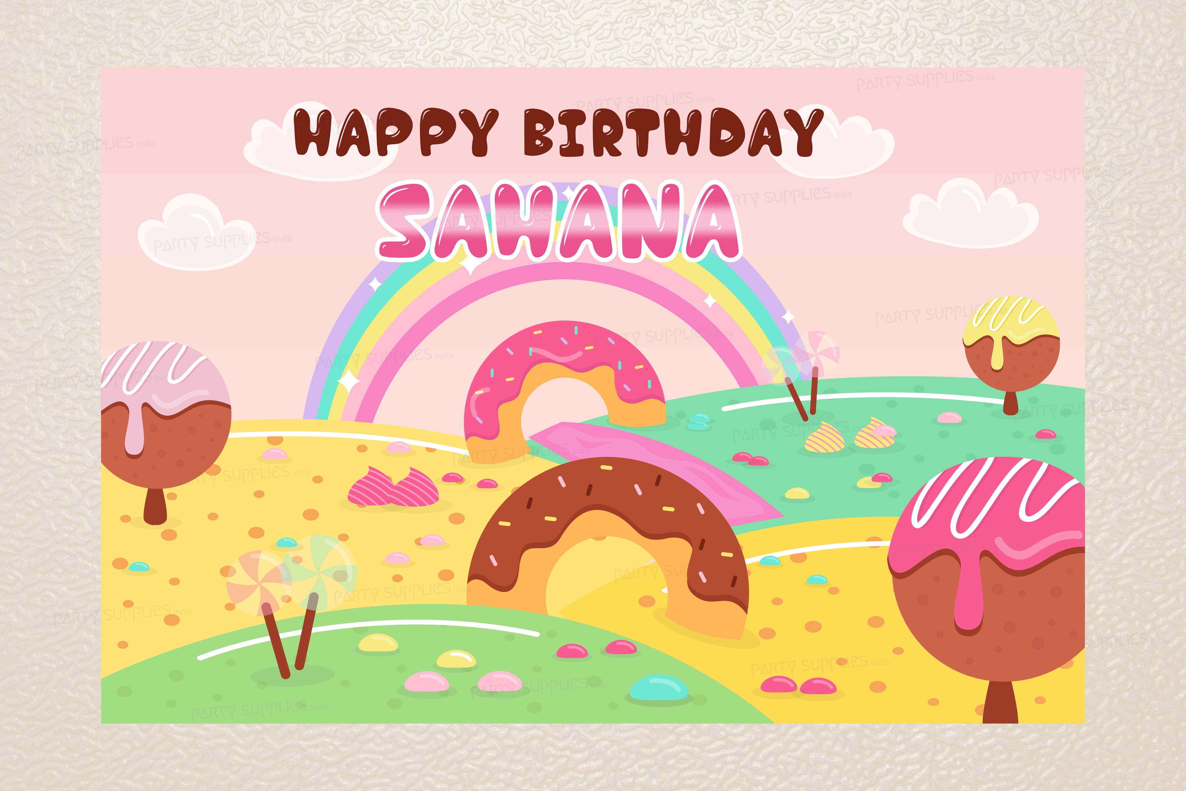 Candy Donut Theme Backdrop