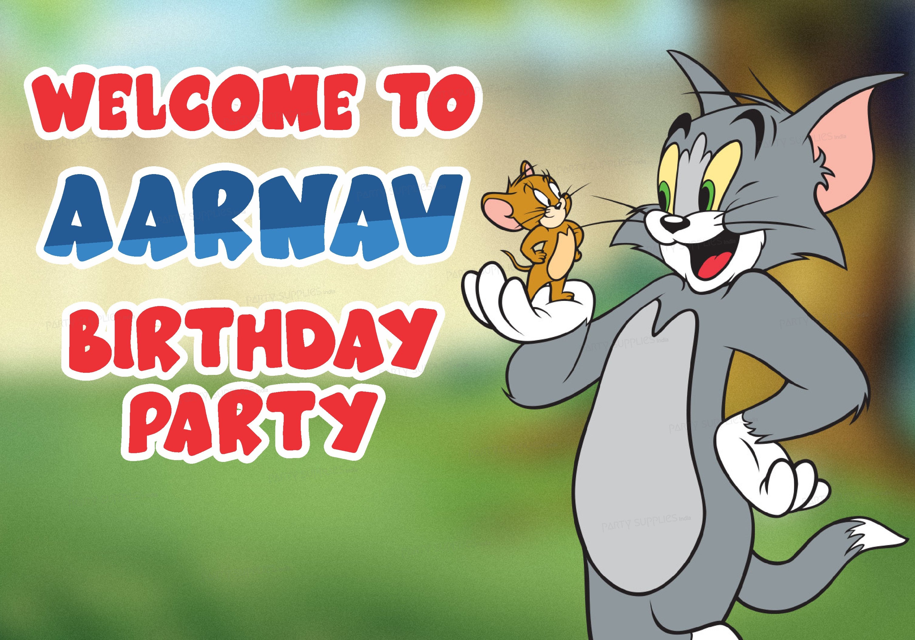 Tom & Jerry Theme Welcome Poster