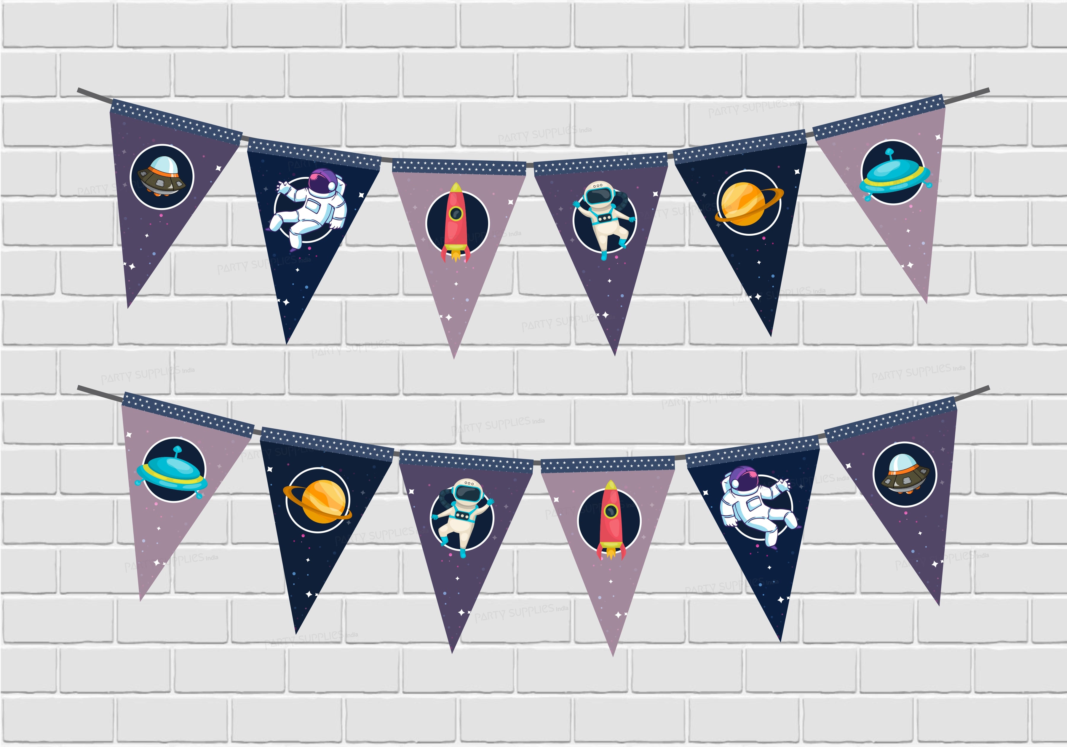 Space Theme Flag Hanging