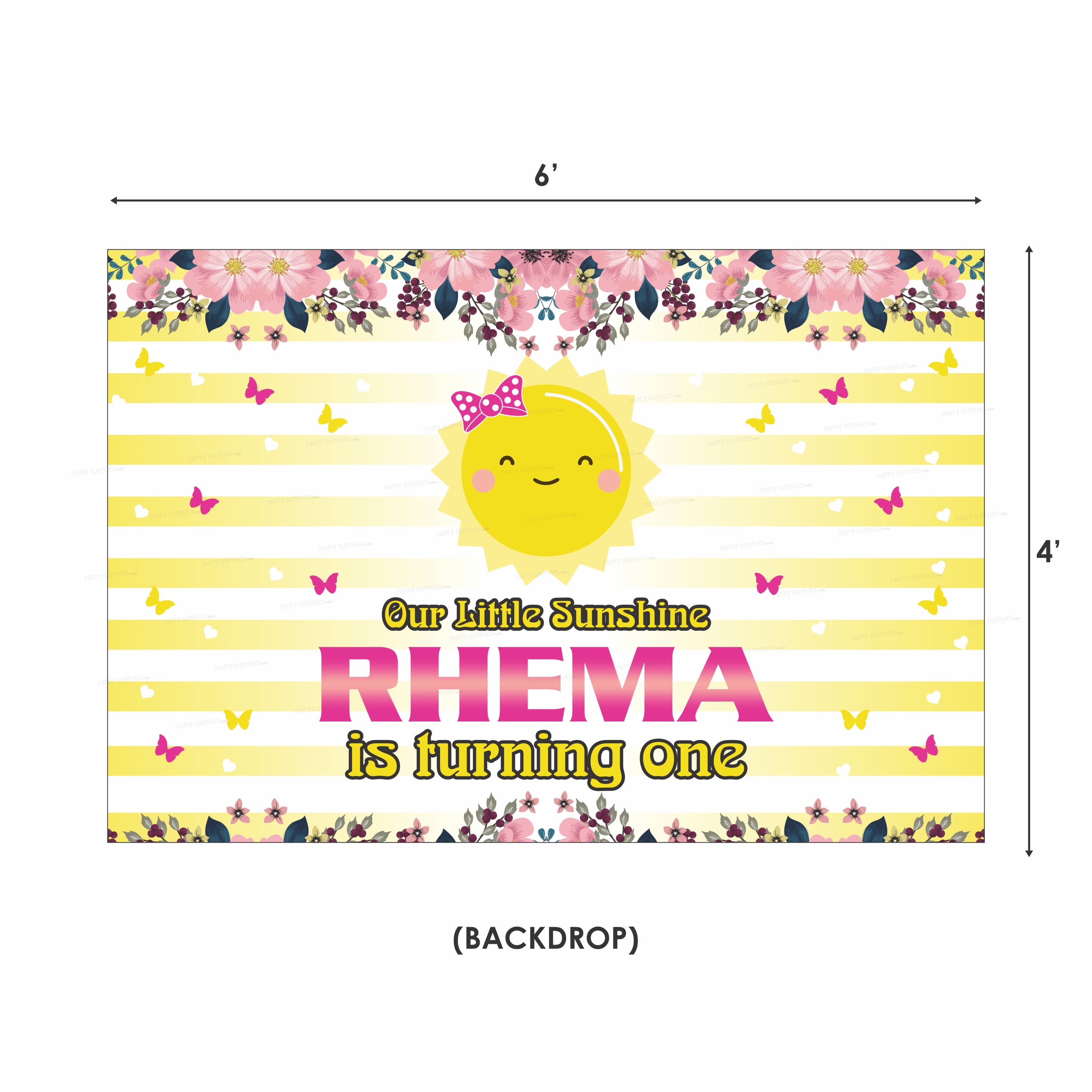 Sunshine Girl Theme Exclusive Kit - image 7 of 11 | Party Supplies India