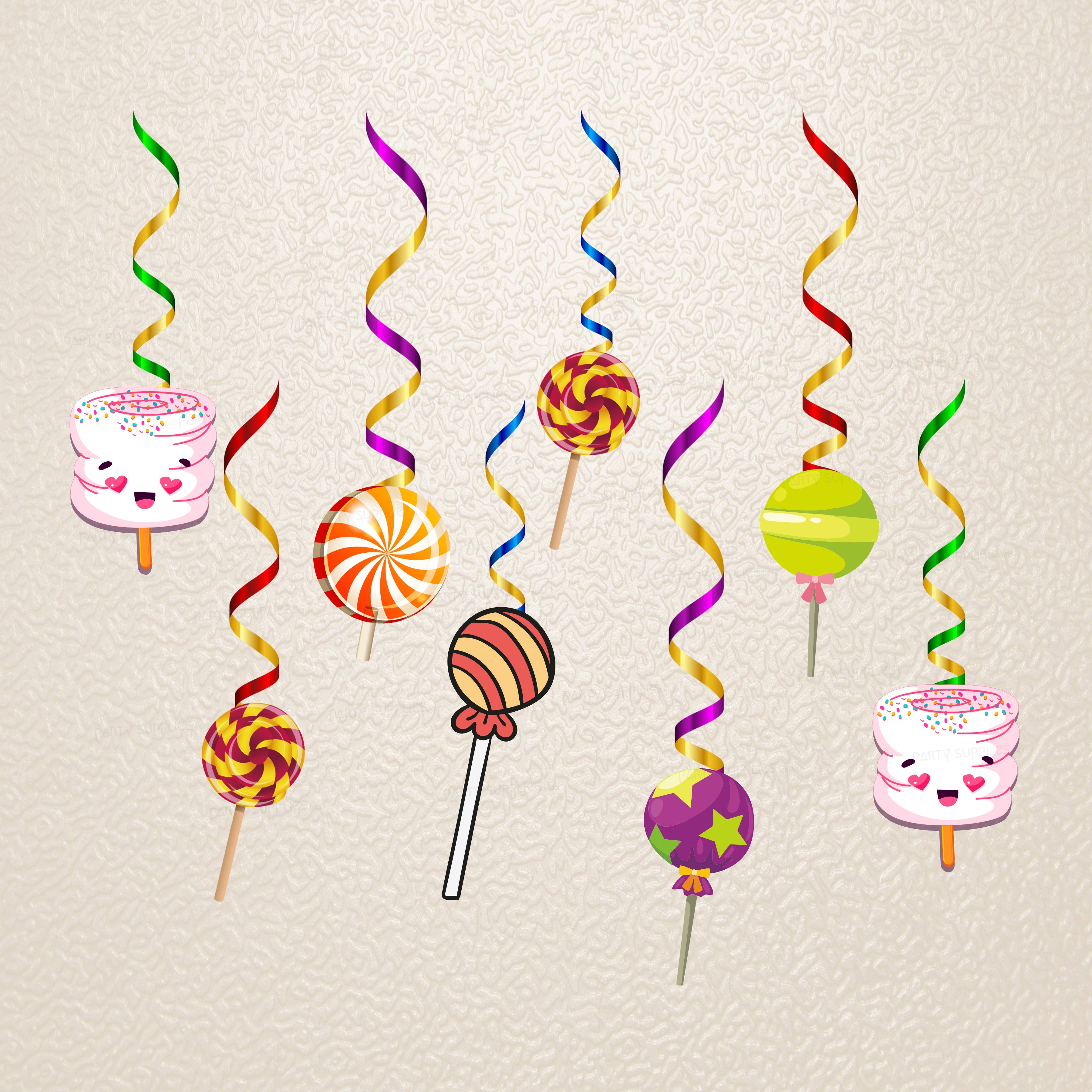 Candy Theme Swirls