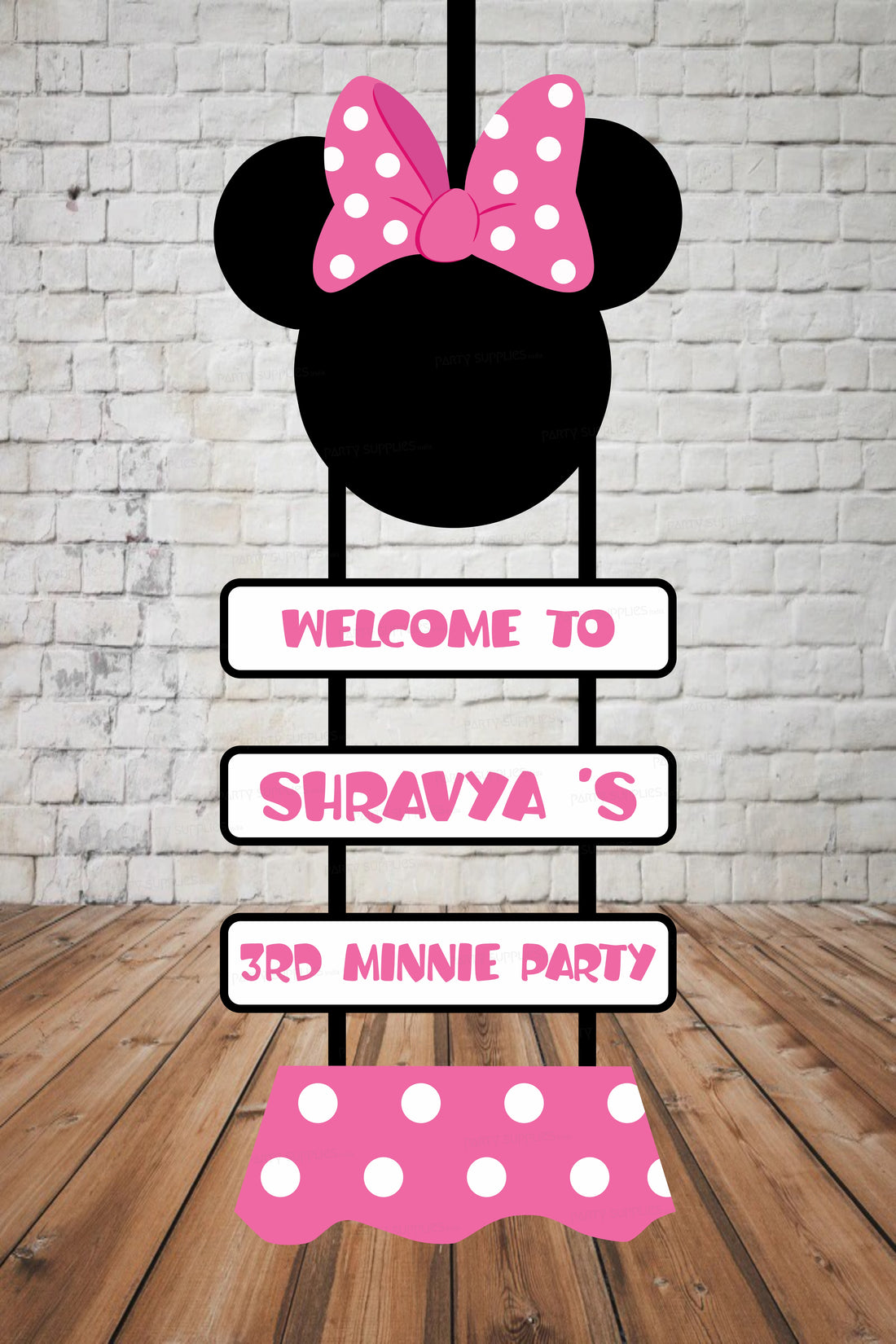 Minnie Mouse Theme Fancy Door Poster