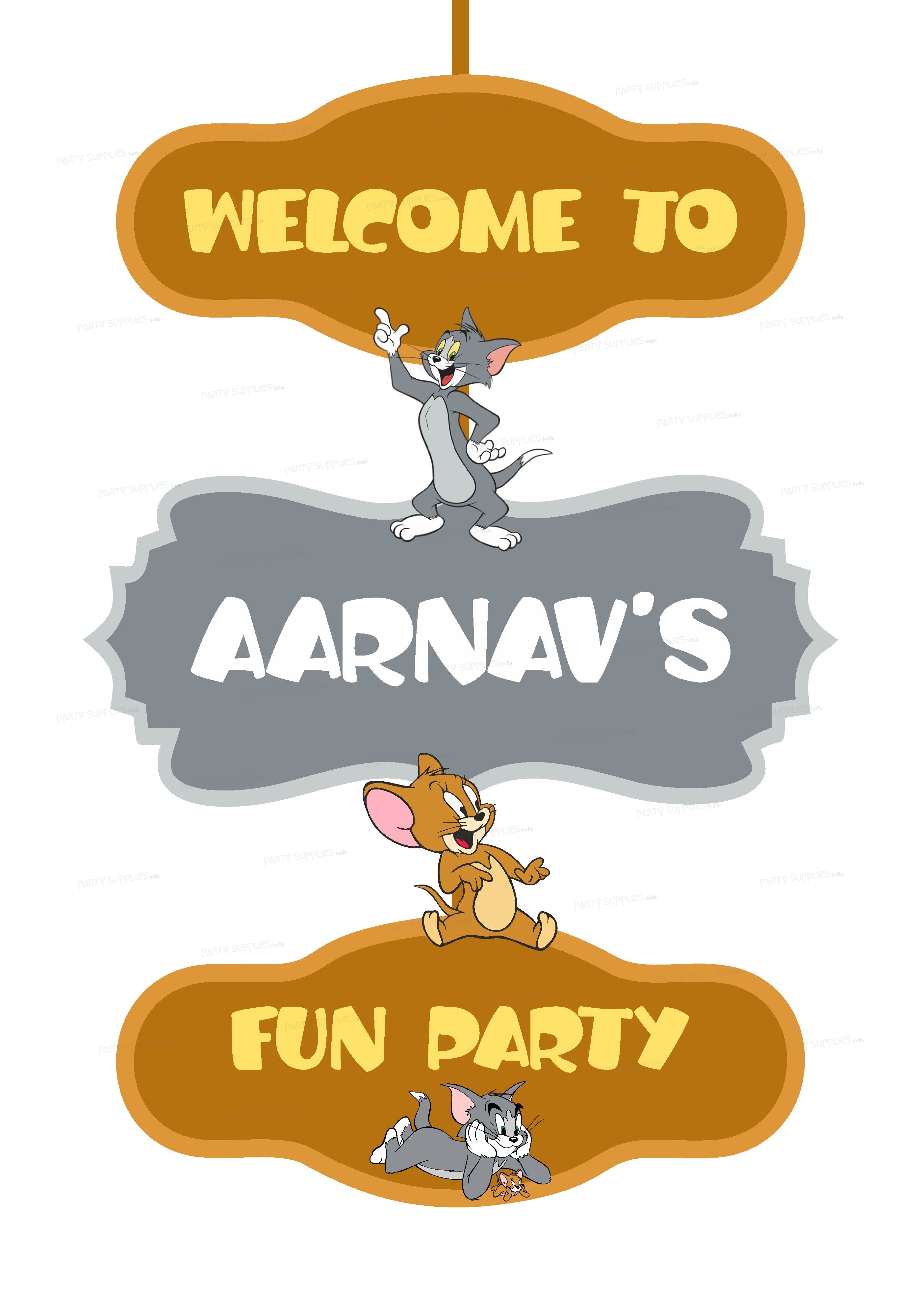 Tom & Jerry Theme Door poster