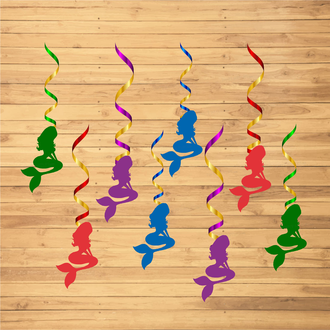 Mermaid Theme Swirls