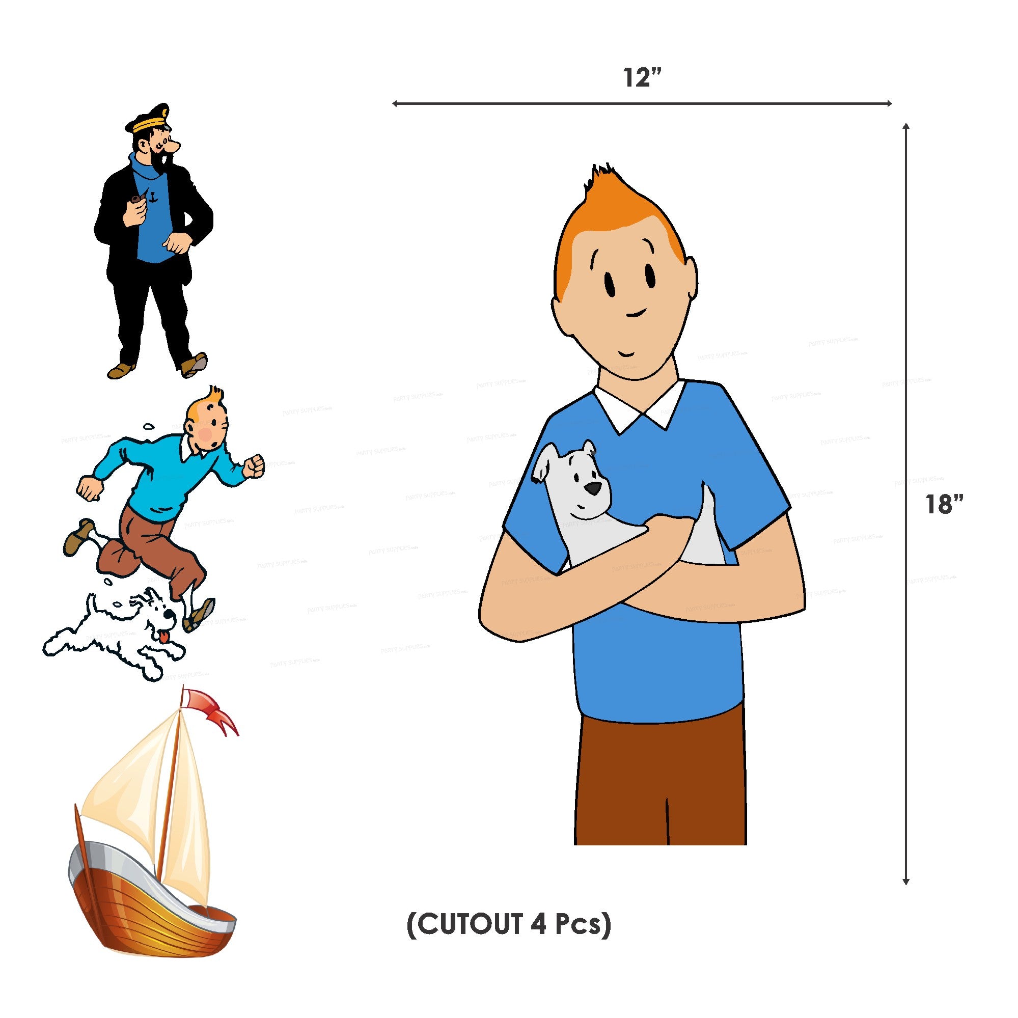 Tintin Theme Premium Combo Kit