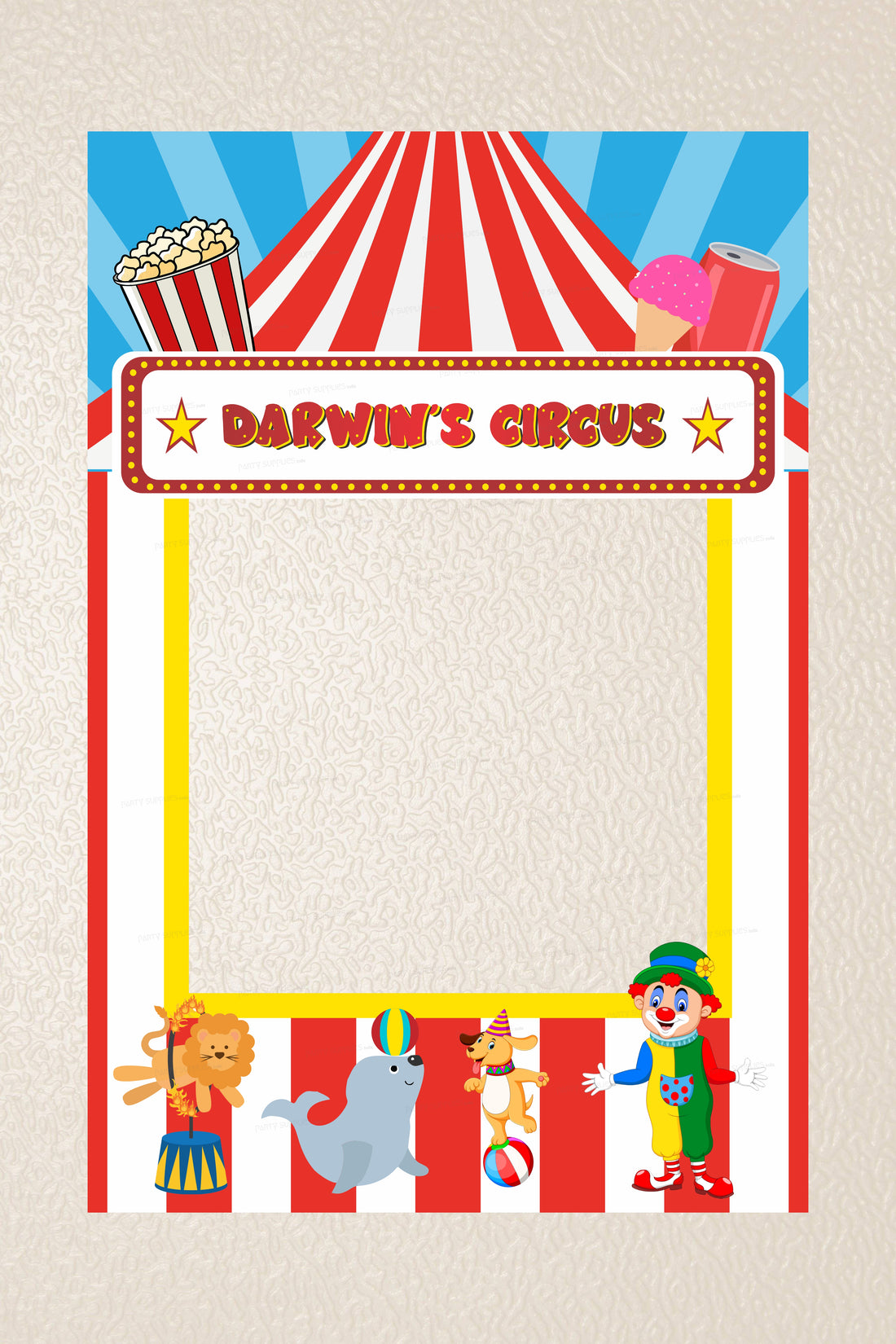 Circus Theme Personalized Photobooth