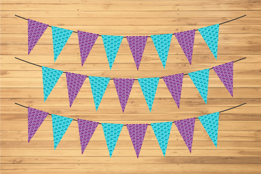 Mermaid Theme Flag Hanging