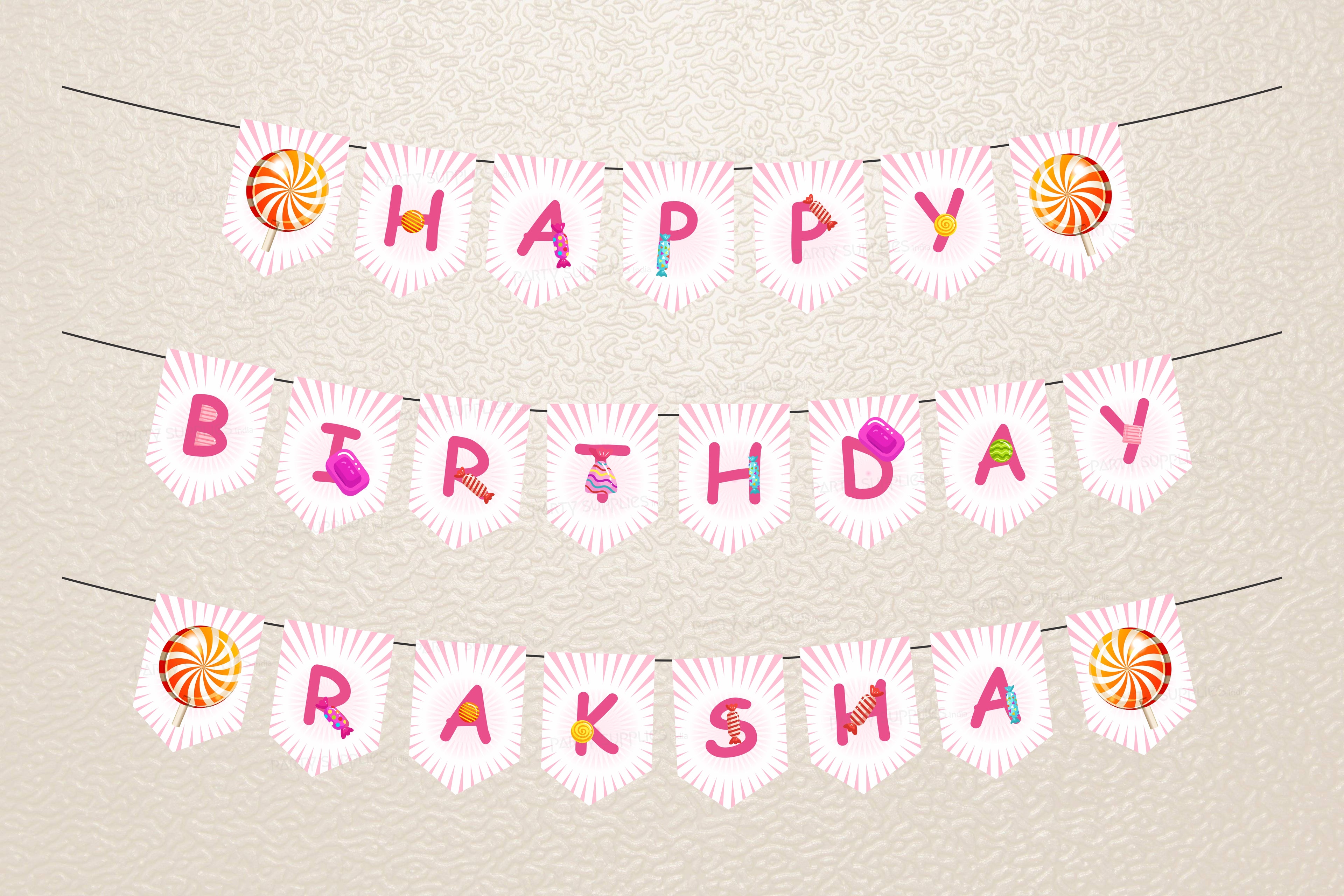 Candy Choco Flag Theme Hanging