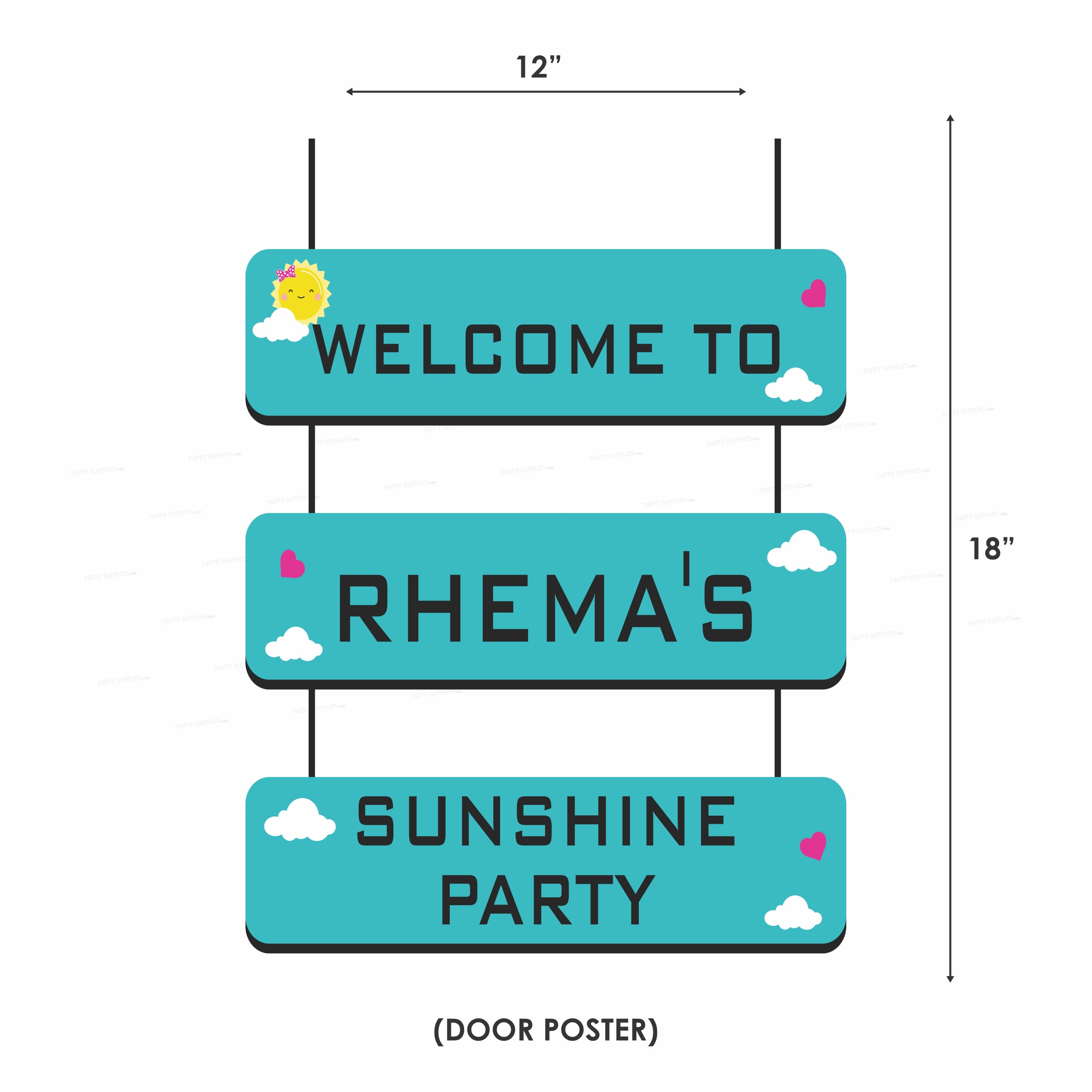 Sunshine Girl Theme Exclusive Kit - image 9 of 11 | Party Supplies India