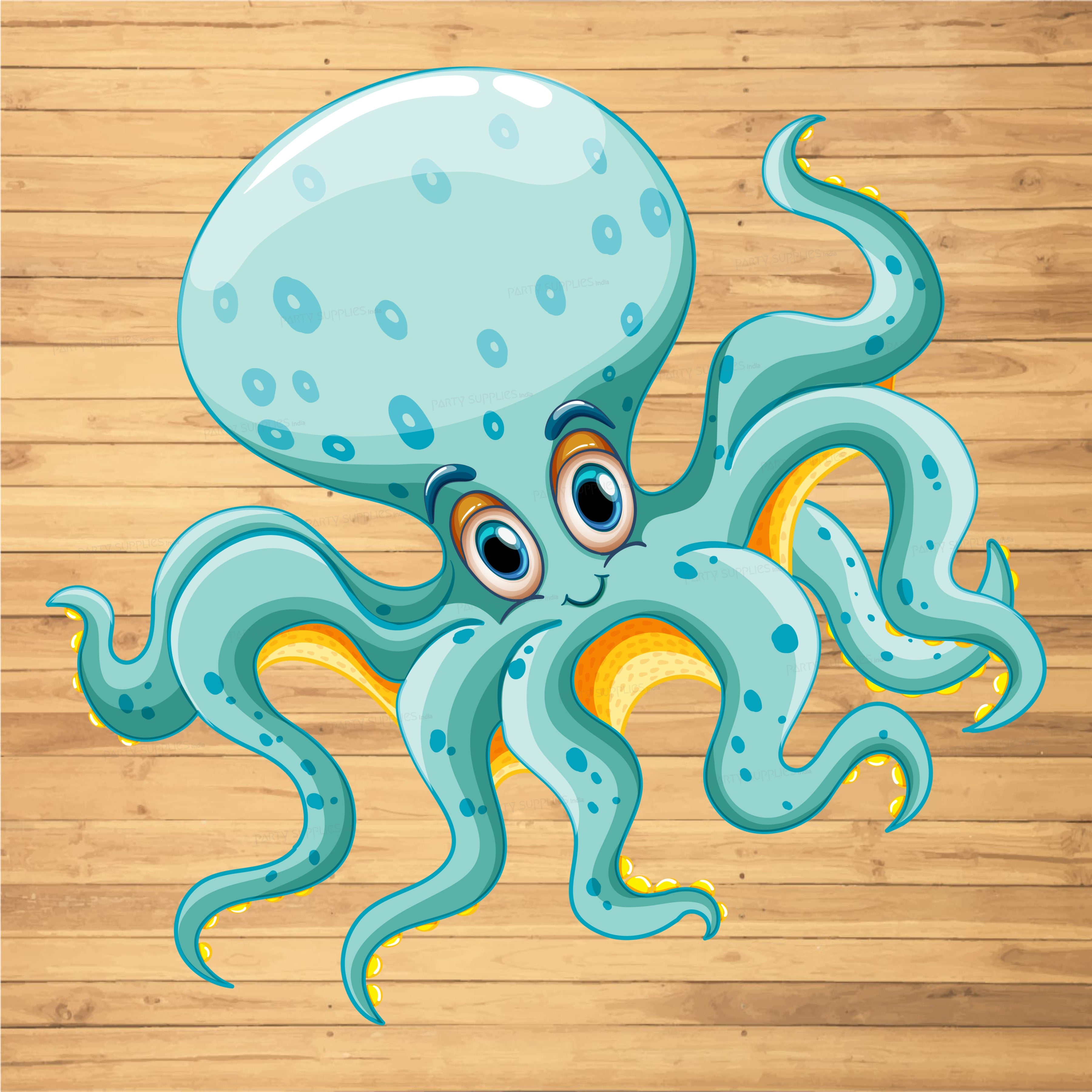 Mermaid Theme Octopus Cutout