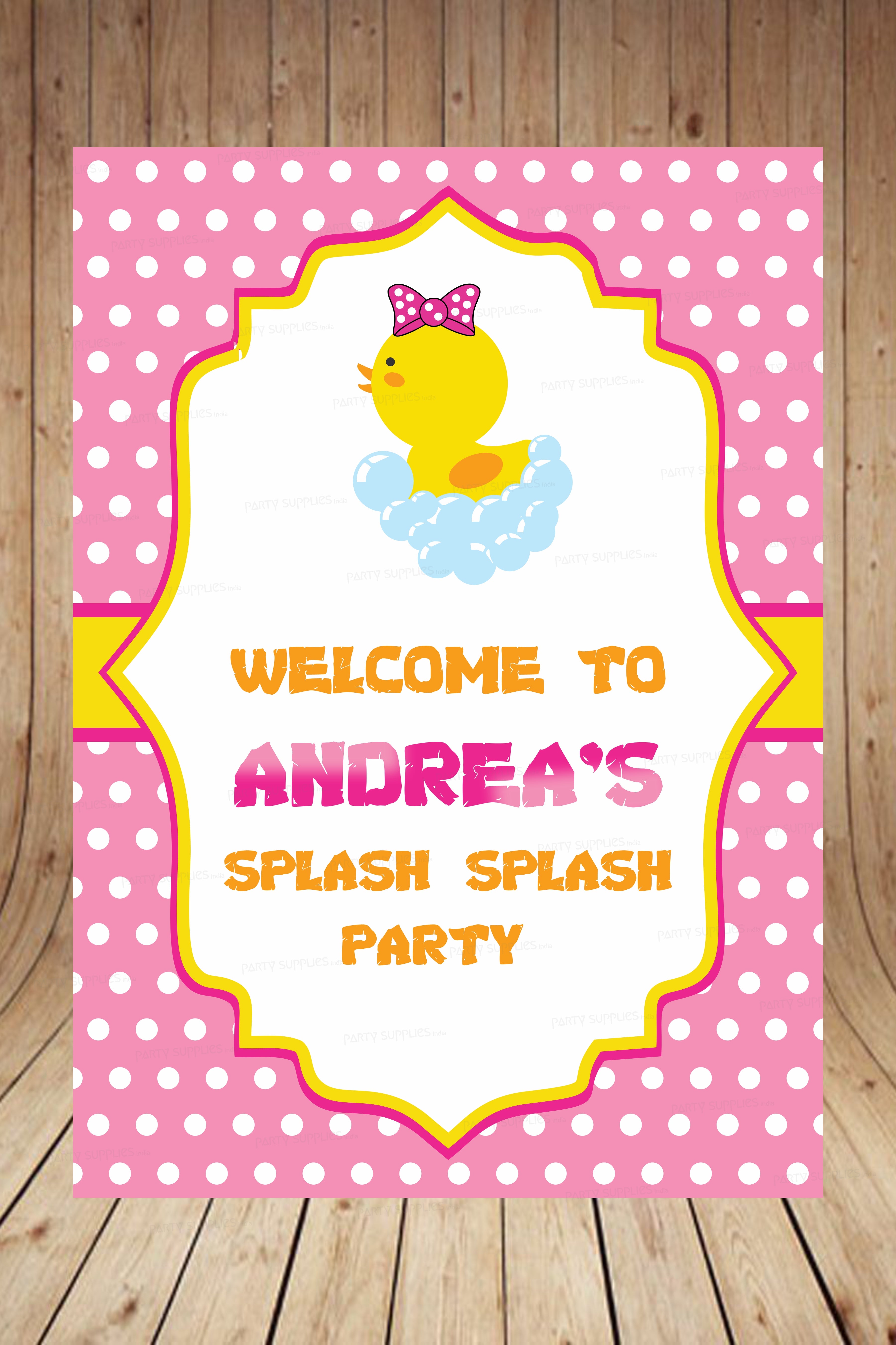 PSI Duck Theme Girl Welcome Board - image 3 of 3 | Party Supplies India