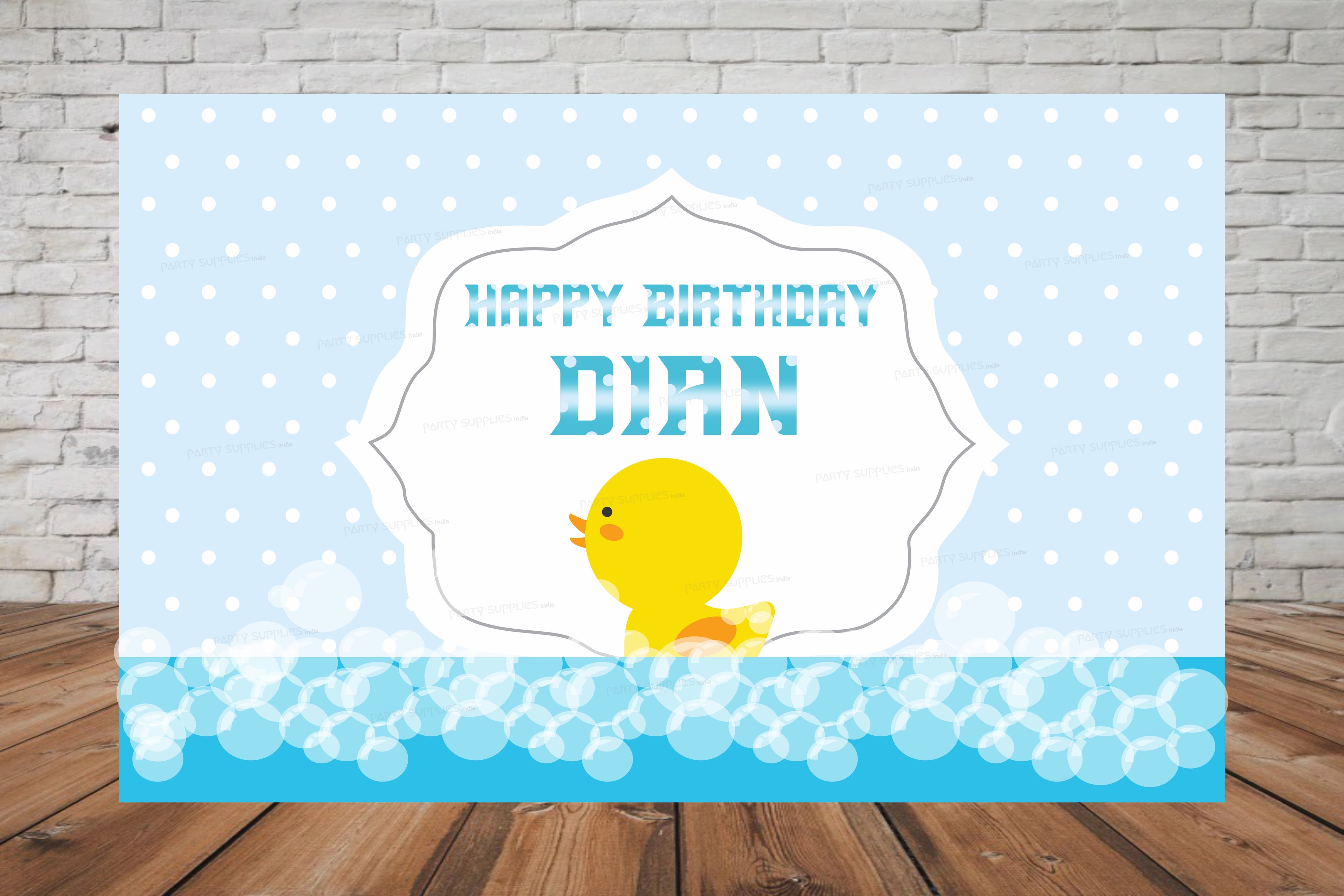 Duck Theme Boy Backdrop