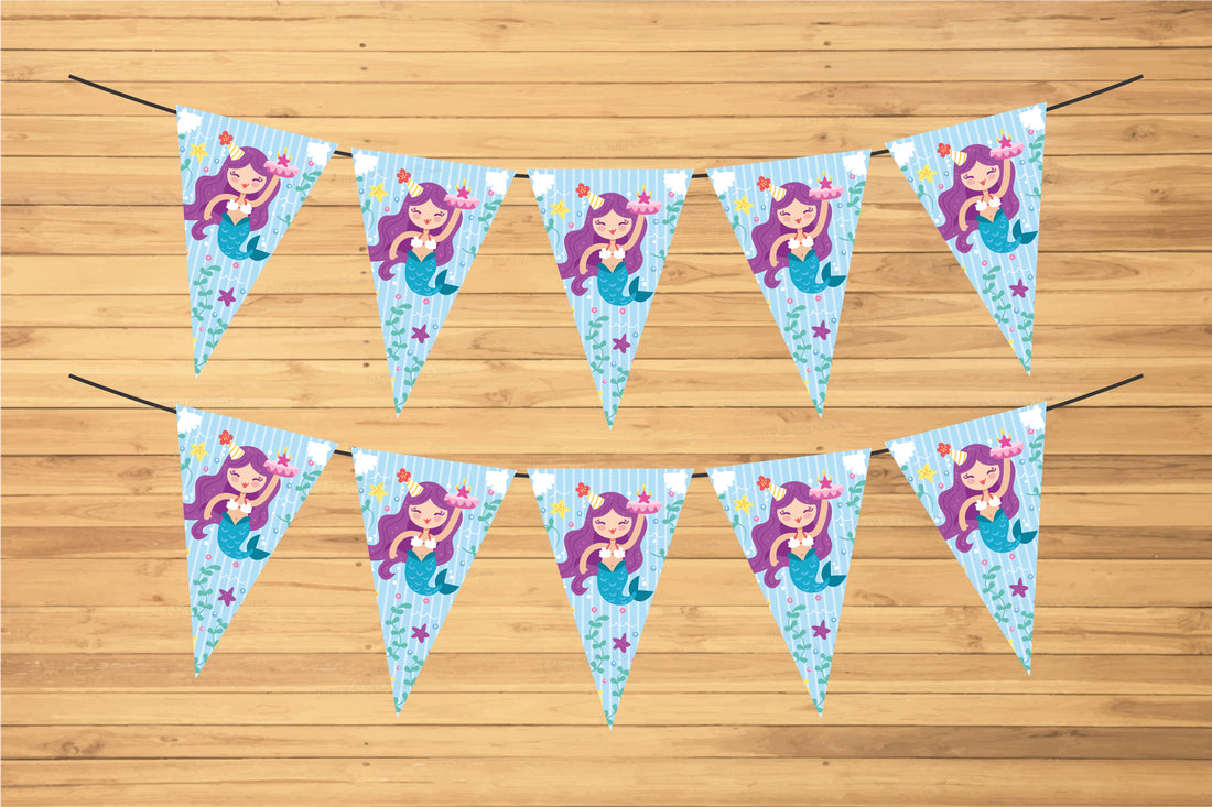 Mermaid Theme photo Flag Hanging