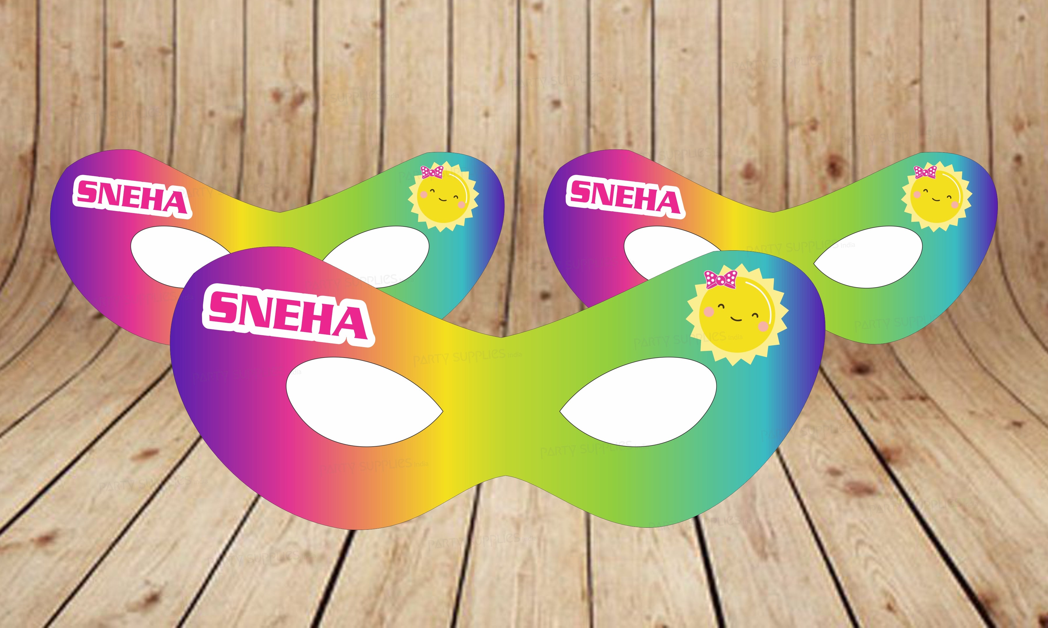Sunshine Theme Girl Personalized Eye Mask
