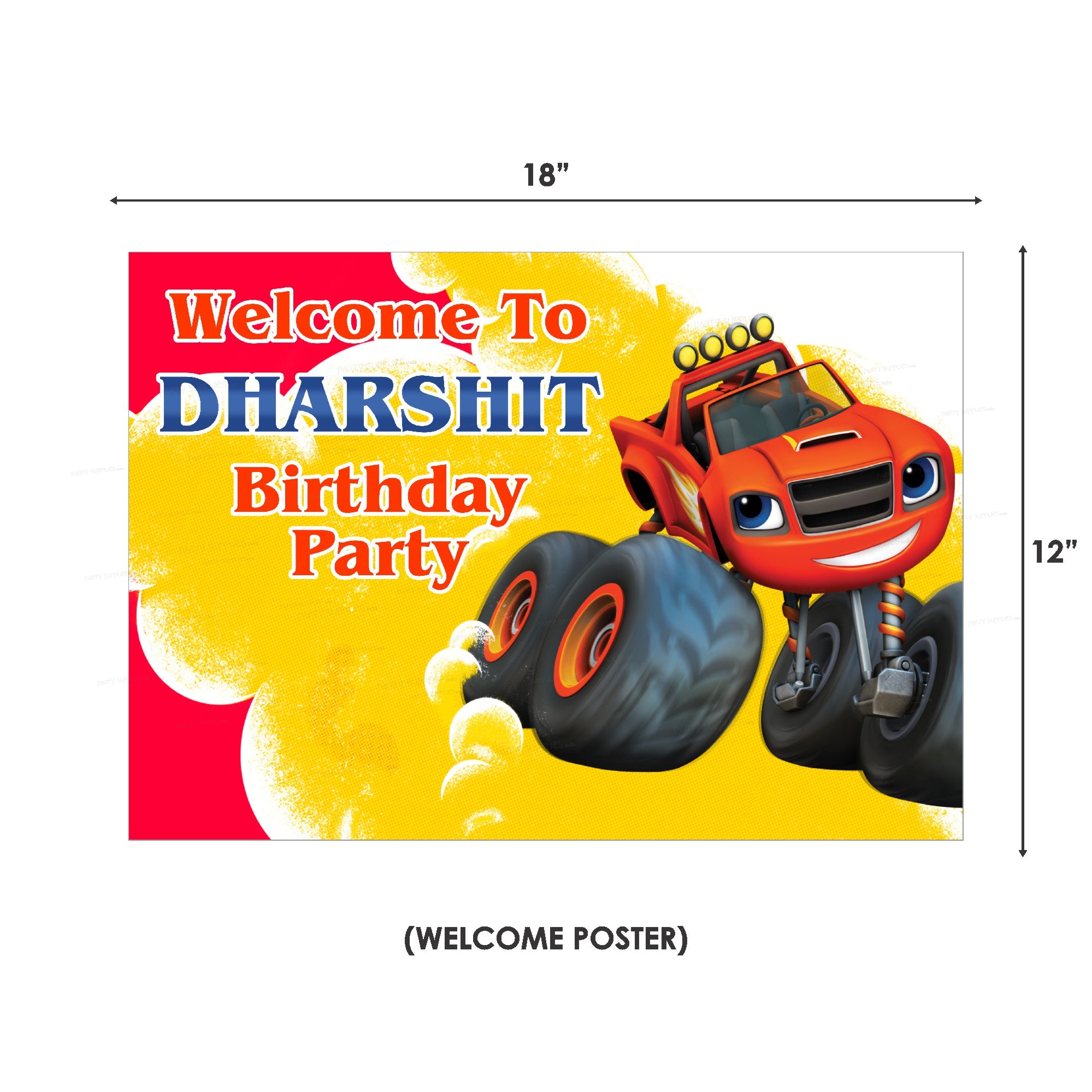 Blaze and the Monster Machines Theme Classic Kit - image 3 of 14 | Party Supplies India