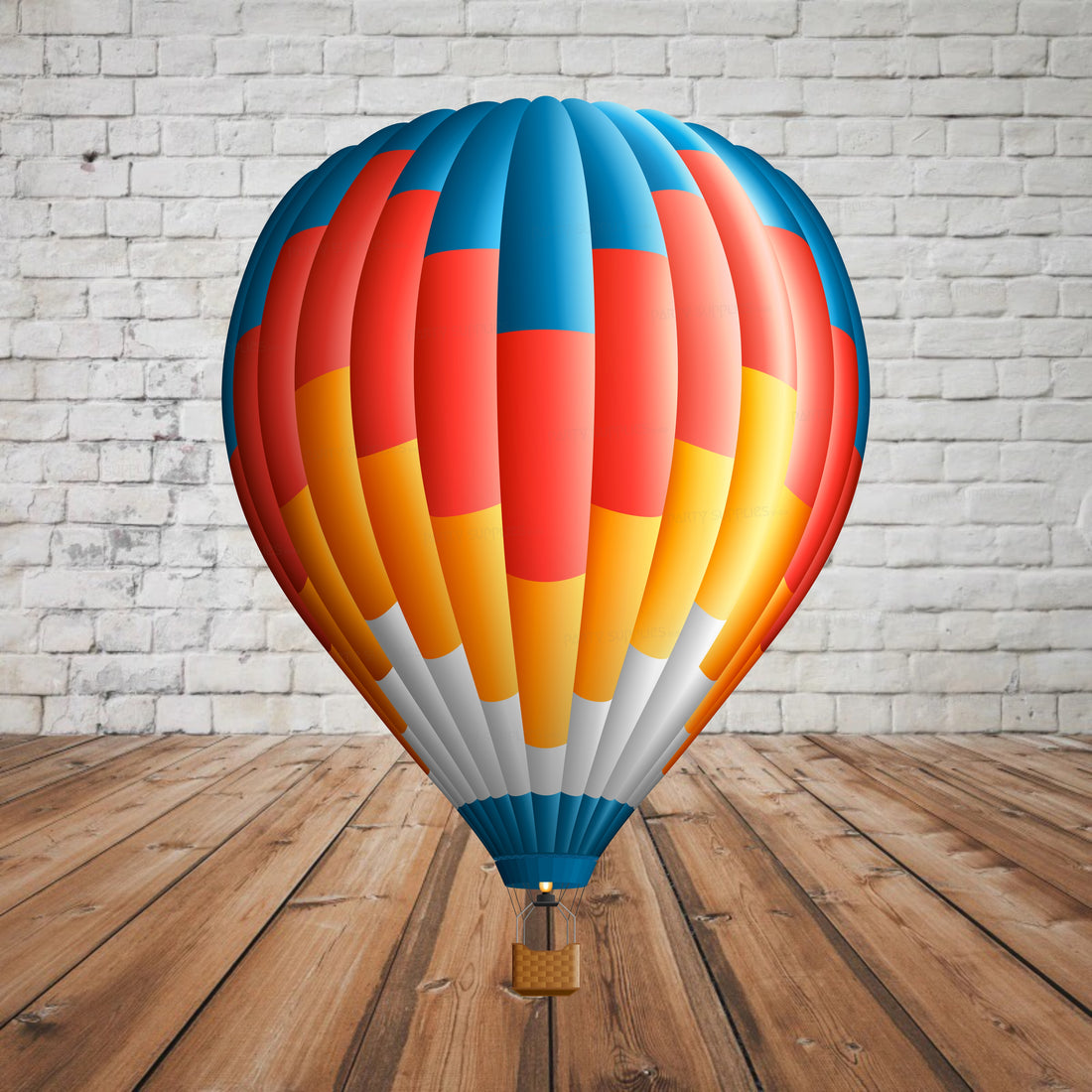 Hot Air Theme Boy Red with Blue Cutout