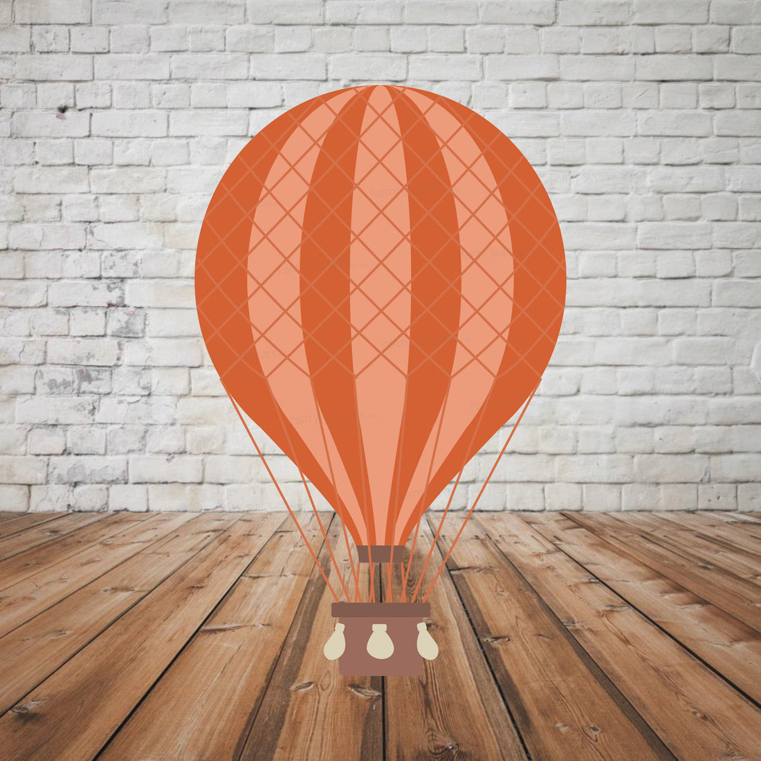 Hot Air Theme girl Antick Cutout